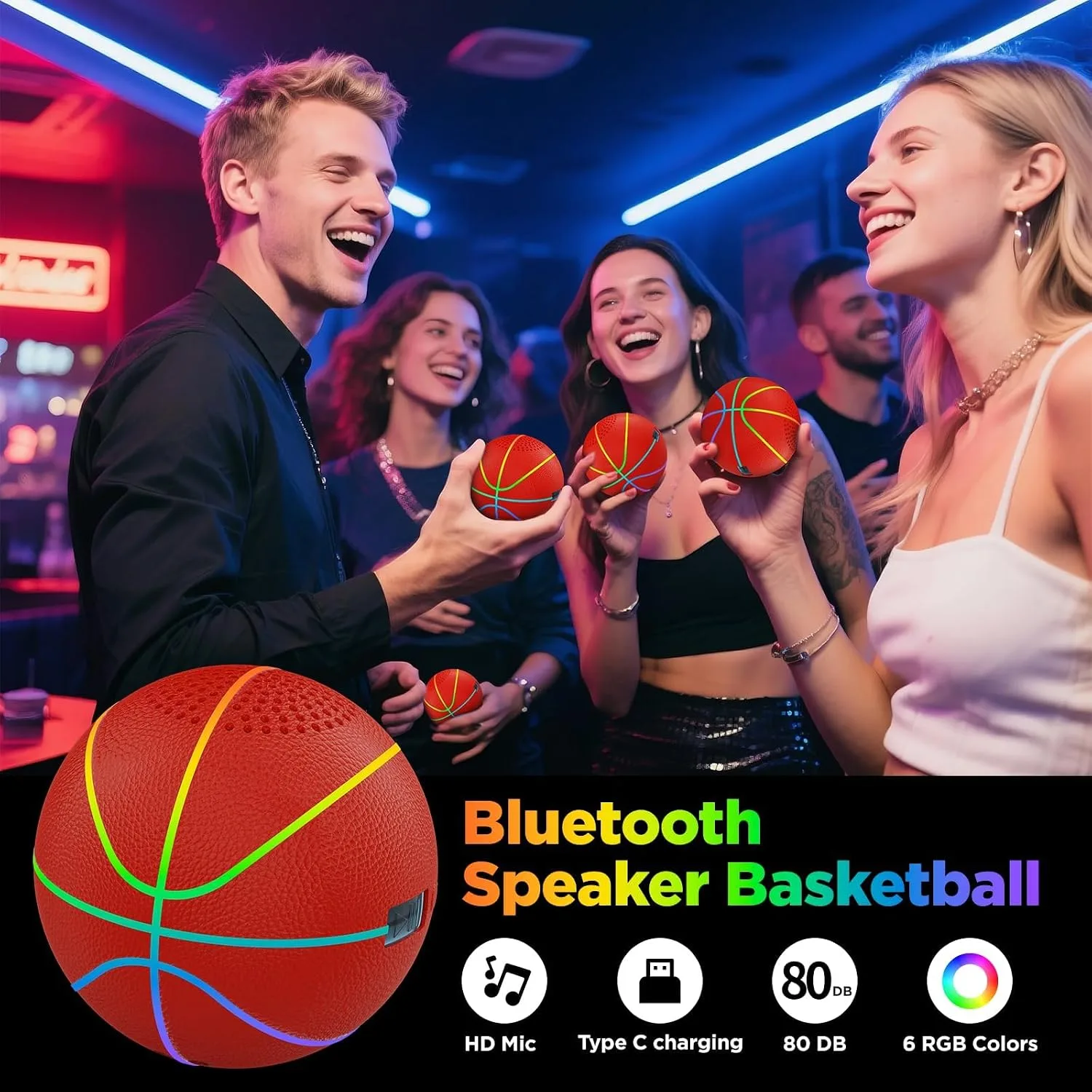 Mini Basketball Bluetooth Speaker