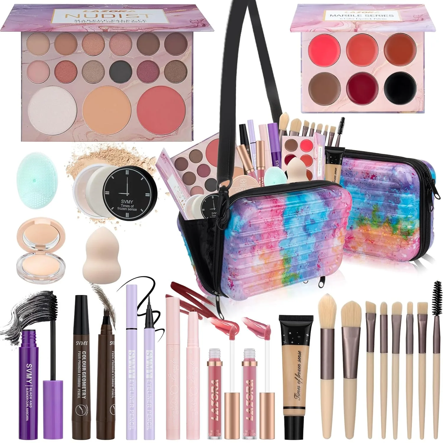 Set de maquillaje Lazora para adolescentes y niñas 10-12 años