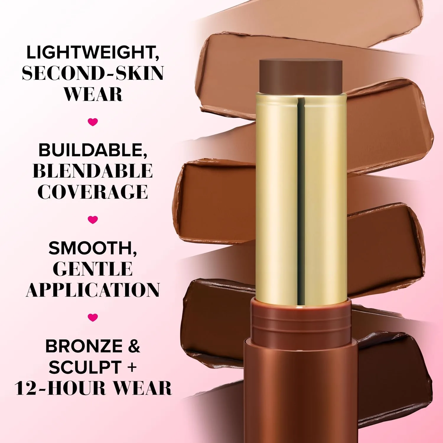 Too Faced Chocolate Soleil Melting Bronzing & Sculpting Stick | Multi-Use, Contour + Cream Bronzer Stick | Lightweight, Satin-Finish with Buildable Coverage, 0.28 Ounce