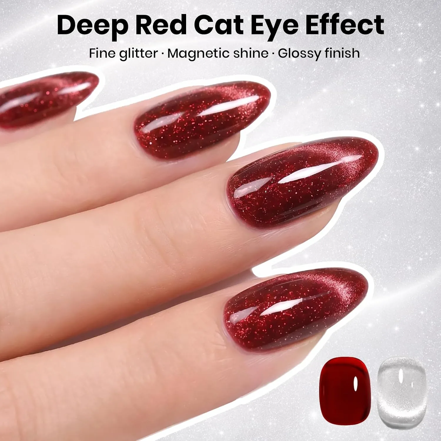 Beetles Cat Eye Gel Top Coat with Magnet 1PCS 10ml