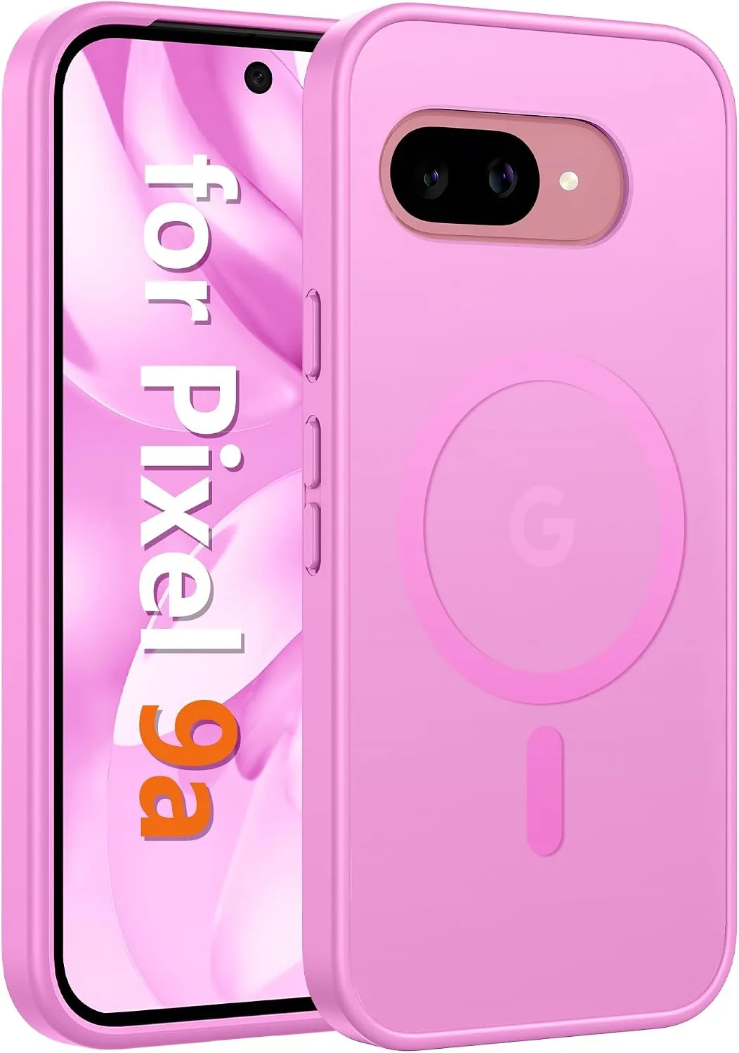 Carcasa Fntcase para Google Pixel 9a Rosa Translúcida Mate