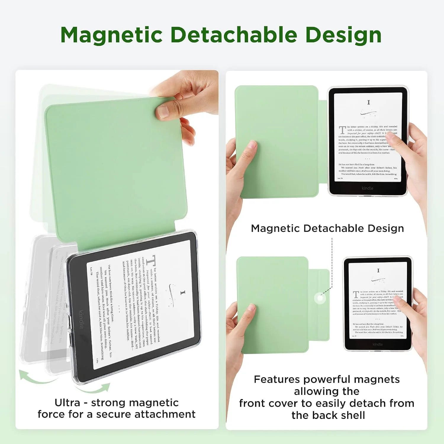 SESENSE Magnetic Case for 7'' Kindle Paperwhite 12th Gen 2024 & Colorsoft
