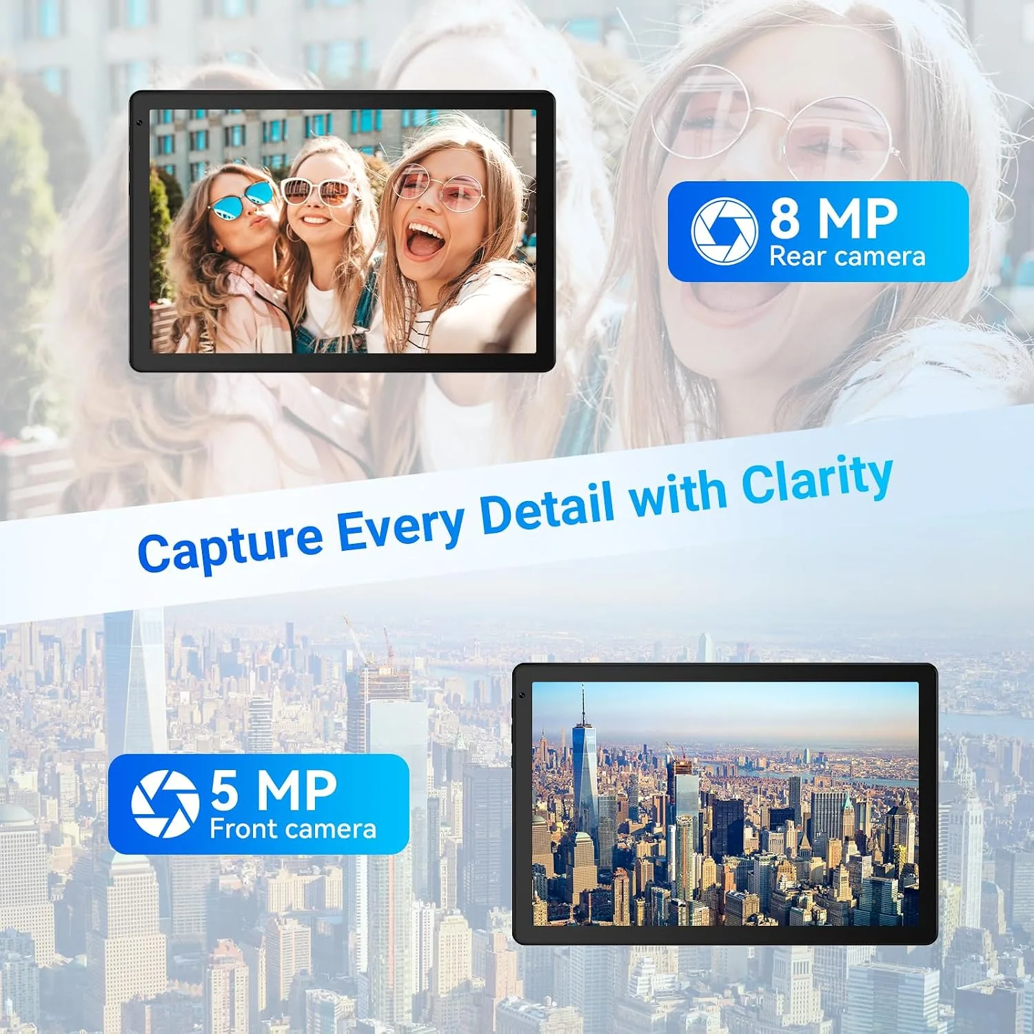 Android Tablet 10.1 inch with Octa-Core Processor, 36GBRAM+128GB Storage