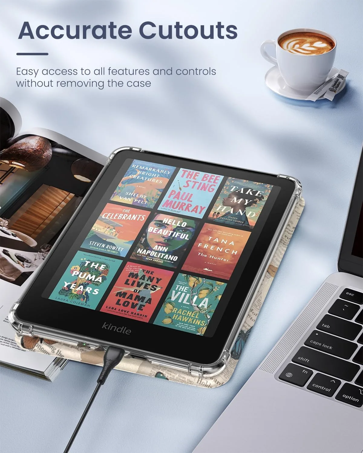 Moko Case for Kindle Paperwhite 12th Gen & Colorsoft 2024 Vintage Butterfly