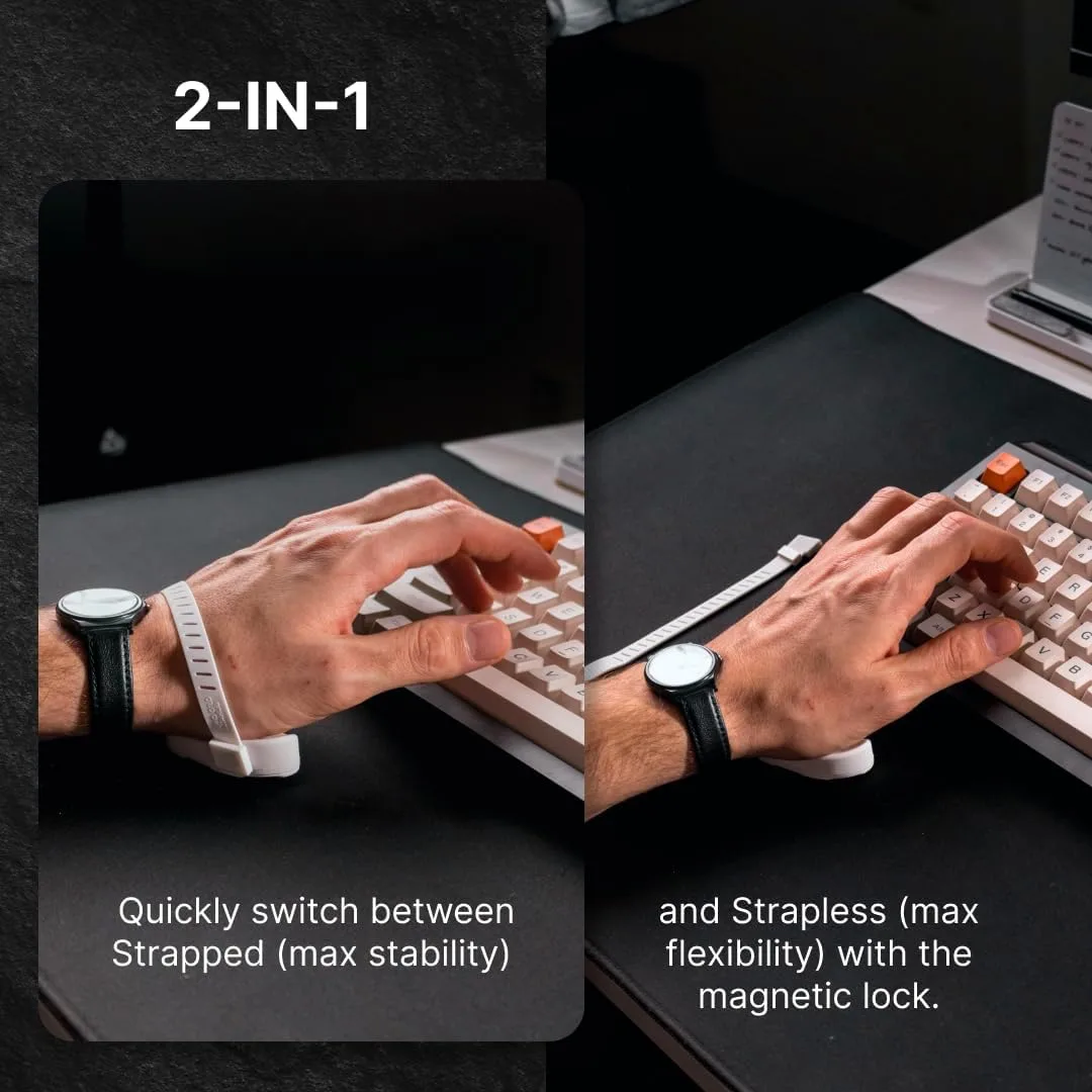 DELTAHUB Carpio G2.0 - - Advanced Ergonomic Right-Handed Gaming Wrist Rest for Mouse - Superior Support for Serious Gamers - Anti-Fatigue, Smooth Glide (Large, Right, Black)