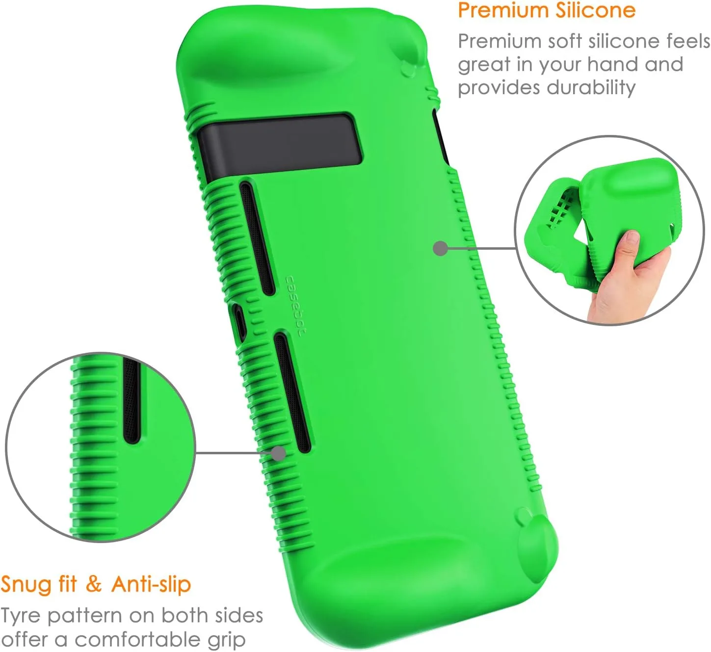 FINTIE Soft Silicone Protective Case Compatible with Nintendo Switch 2017