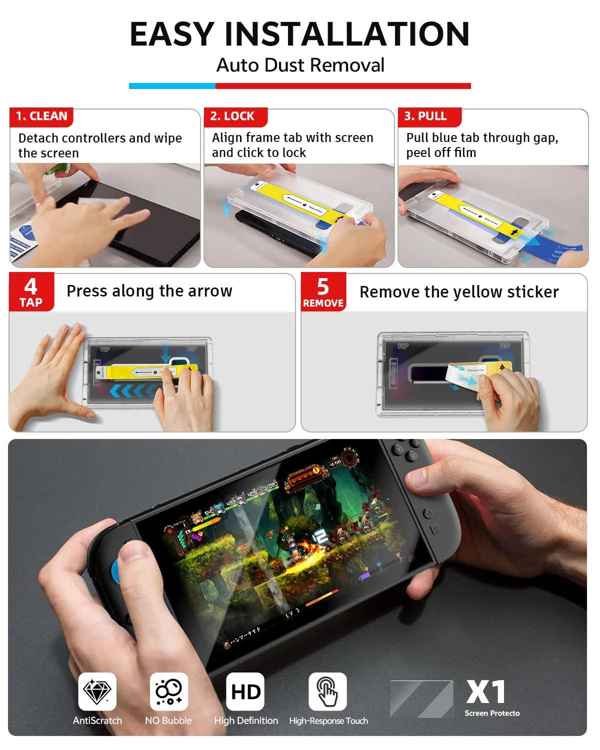 Pro Controller Accessories Bundle for Nintendo Switch 2, 17-in-1 Game Kit