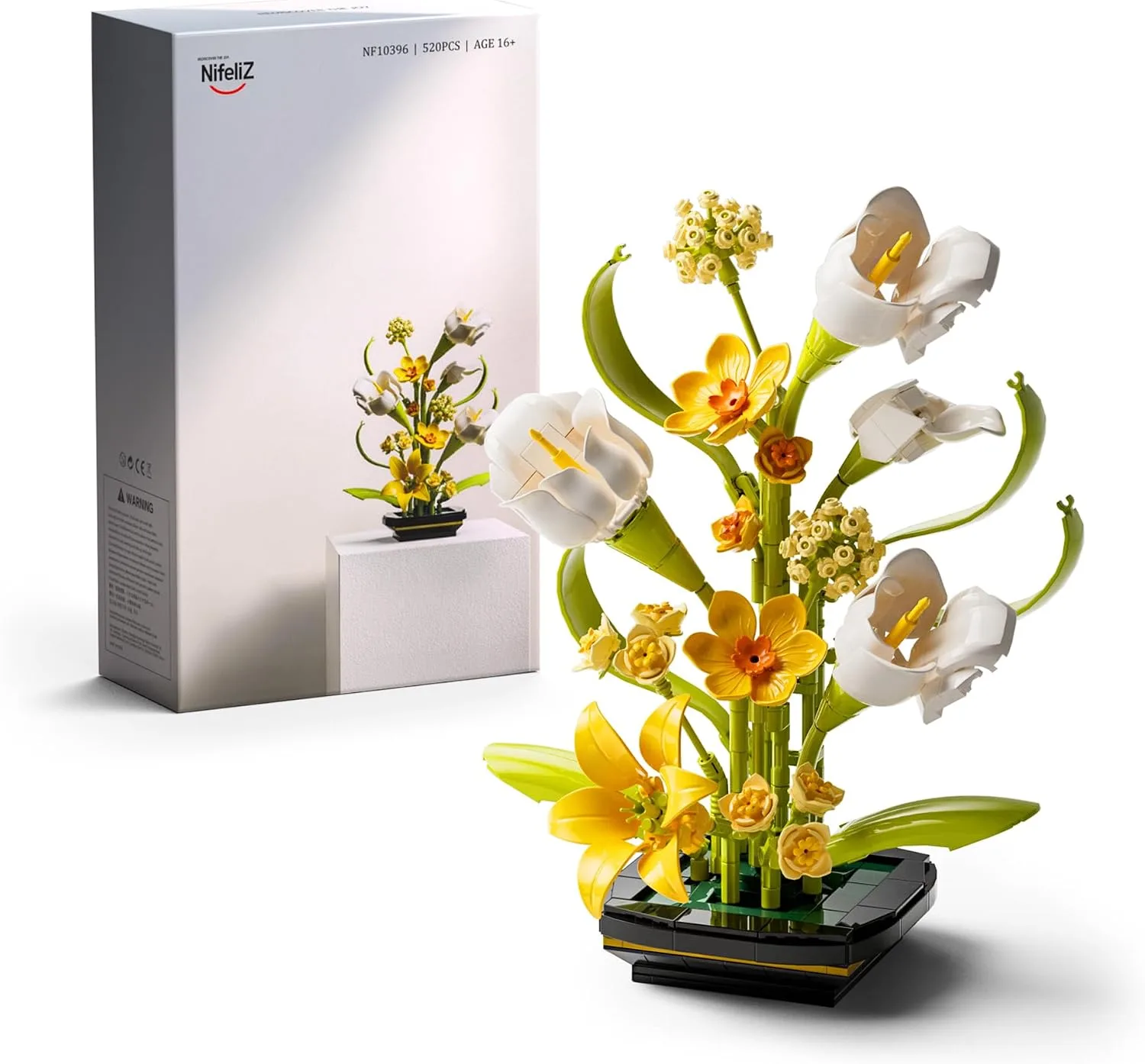 Nifeliz Calla Lily Flower Building Set, Bloom Up Series, NF10396