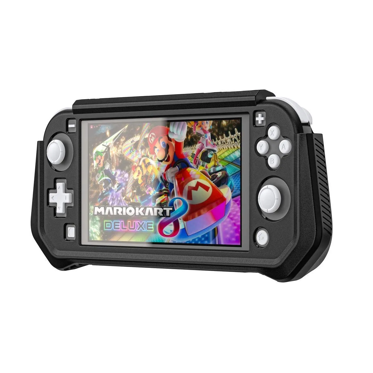 iNOTOGG Compatible with Nintendo Switch Lite Screen Protector Case Cover with Hand Grip, Detachable Protective Case with Shockproof and Anti-Scratch Design for Nintendo Switch Lite, Black