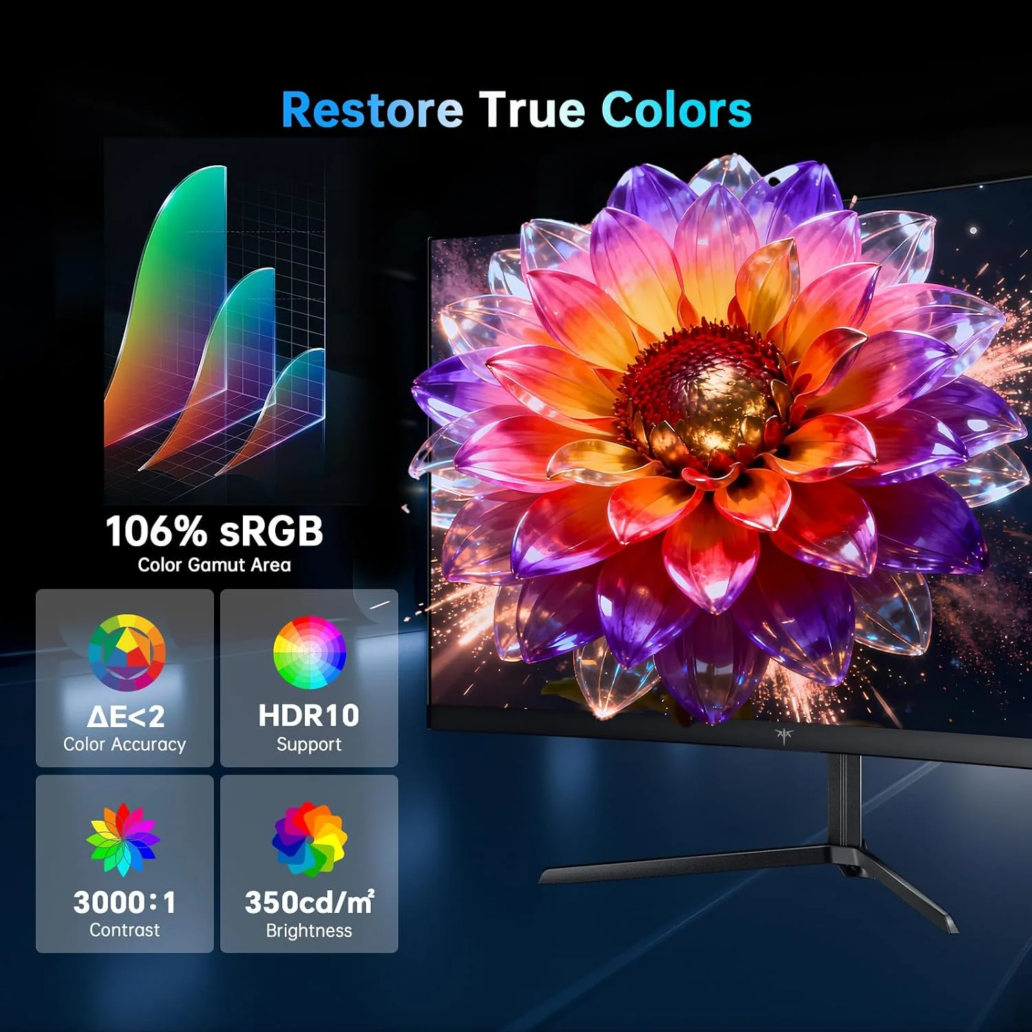 KTC 24 Inch 240Hz Curved Gaming Monitor, FHD 1500R Computer Monitor H24S17P