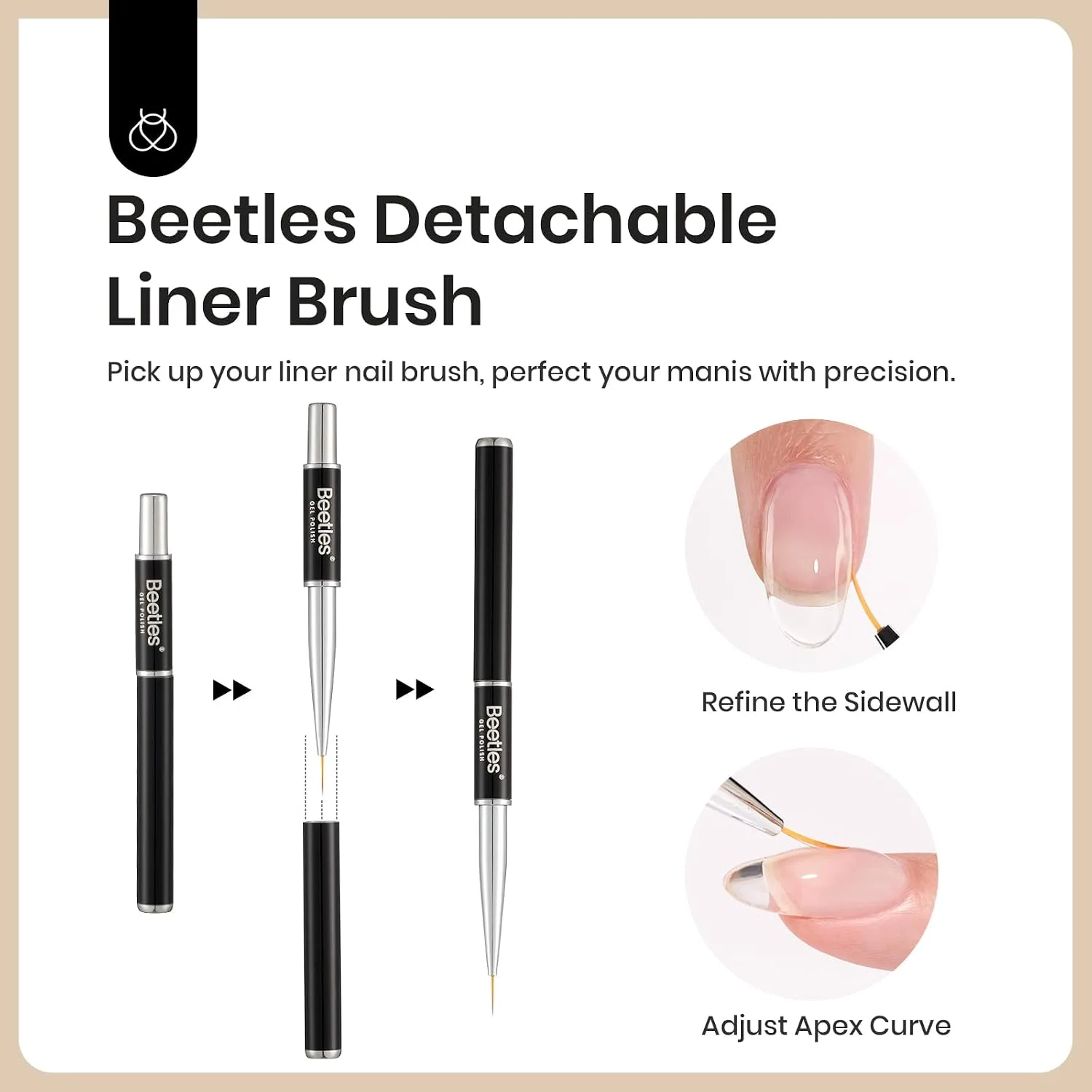Beetles Builder Gel for Nail and Blooming Gel Set With Nail Brush 2Pcs 15ml