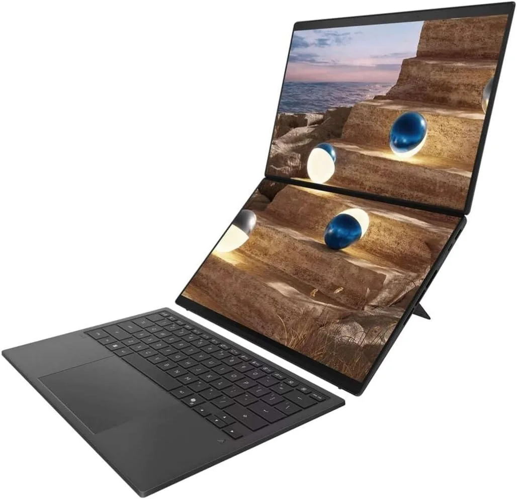 HIDevolution [2026] ASUS Zenbook Duo UX8407AA Gray Dual 14" 3K 144Hz OLED Touch, 1.6 GHz Ultra 9-386H, Intel Graphics, 32 GB LPDDR5X RAM, 1 TB PCIe SSD, Windows 11 Home