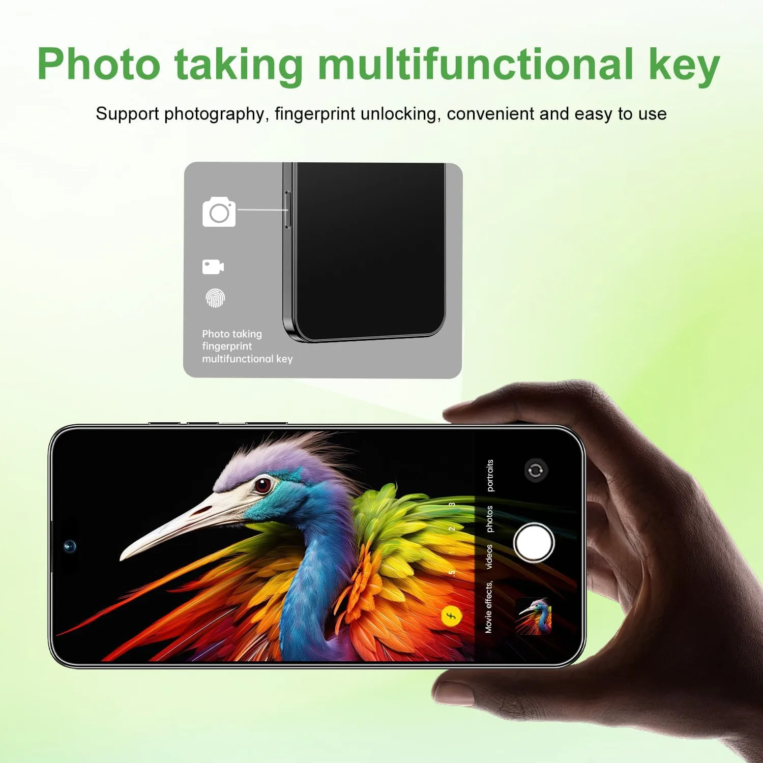 Huness 17 PM Smartphone Unlocked Cell Phone,6.99" HD Screen Unlocked Phone,16+512GB Android 15 Battery 7000mAh,Face ID/Dual SIM/5G/Fingerprint Button Unlock/Photos/GPS (Black)