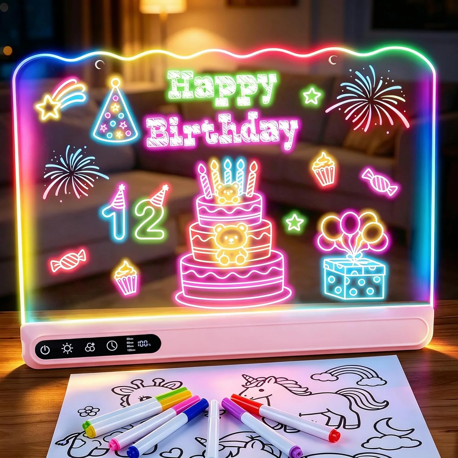 16" Led Light Up Drawing Board for Kids, Art Toy Gifts for Age 3-12