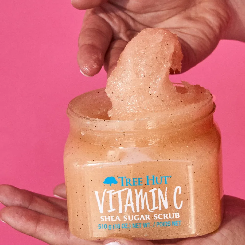 Tree Hut Vitamin C Sugar Scrub | 18 oz | Ultra Hydrating | Nourishing | Pack of 2