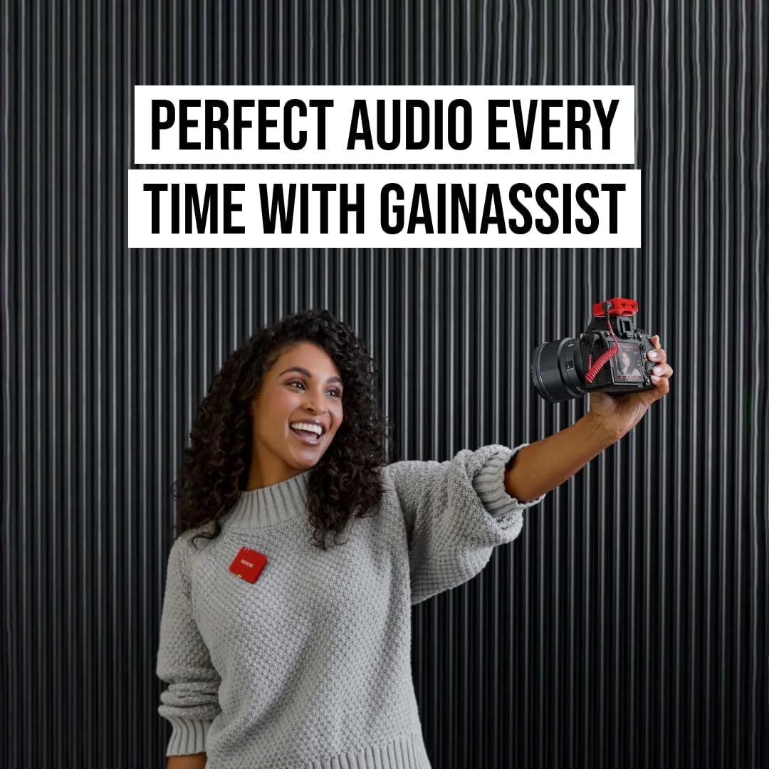 RØDE Wireless GO (Gen 3) Compact Wireless Microphone, 32-Bit Float, Red