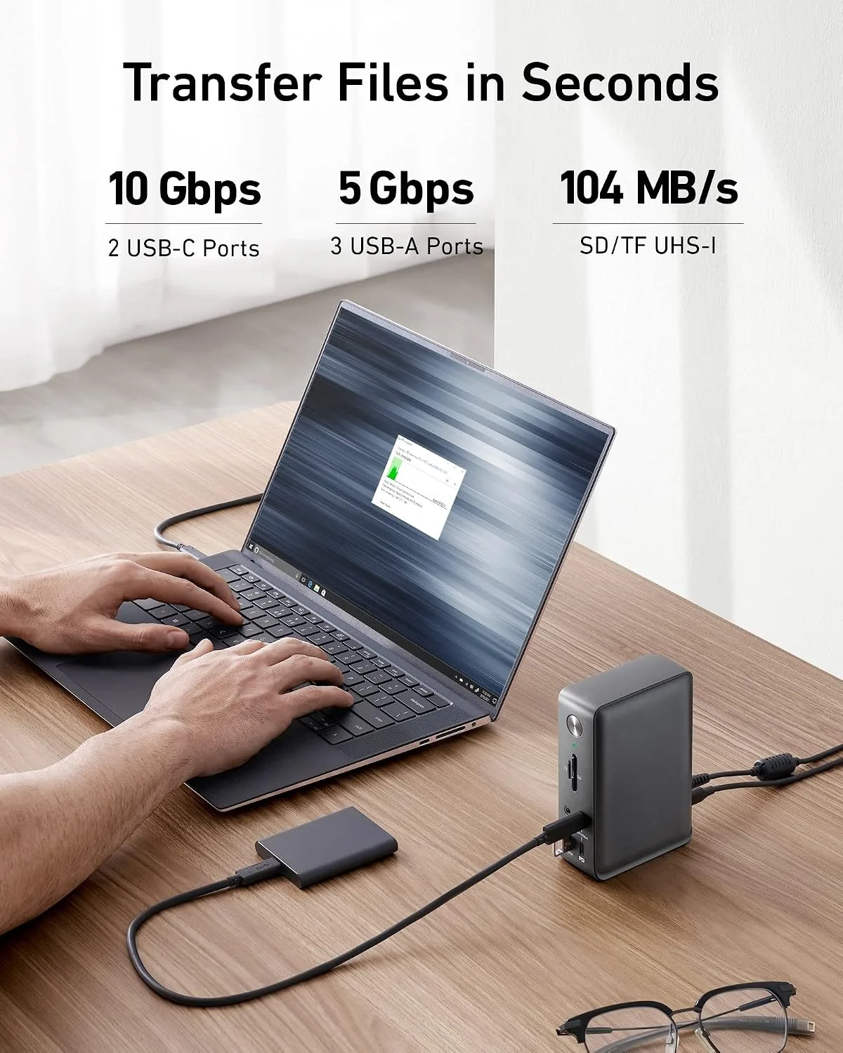 Anker Laptop Docking Station, 13-in-1 USB C Docking Station, Triple Display