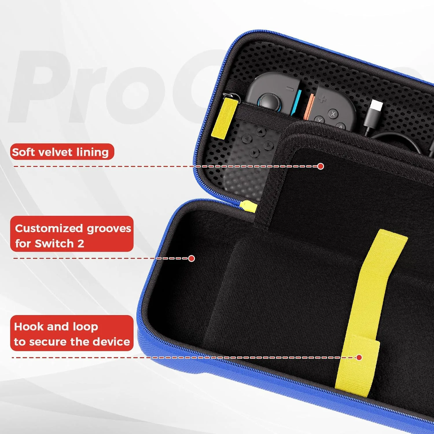 ProCase Carrying Case for Nintendo Switch 2 2025, Slim Travel Case -Blue