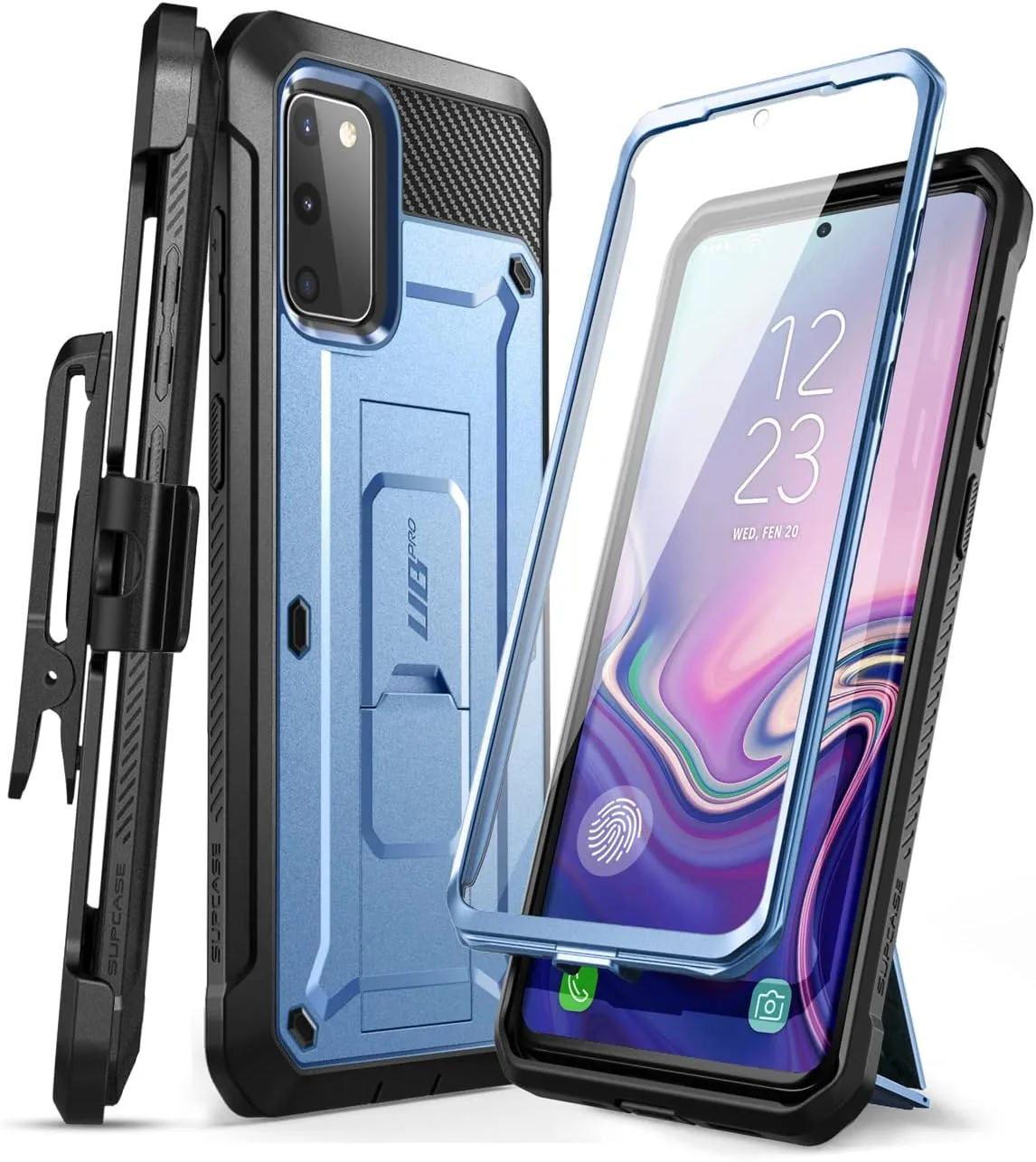 SUPCASE for Galaxy S20 FE Case with Built-in Screen Protector, Blue
