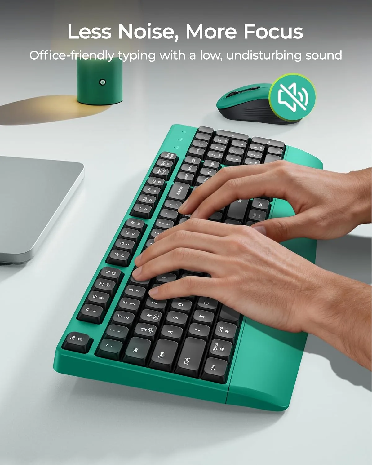 seenda COE200 Wireless Bluetooth Keyboard and Mouse Combo with Wrist Rest