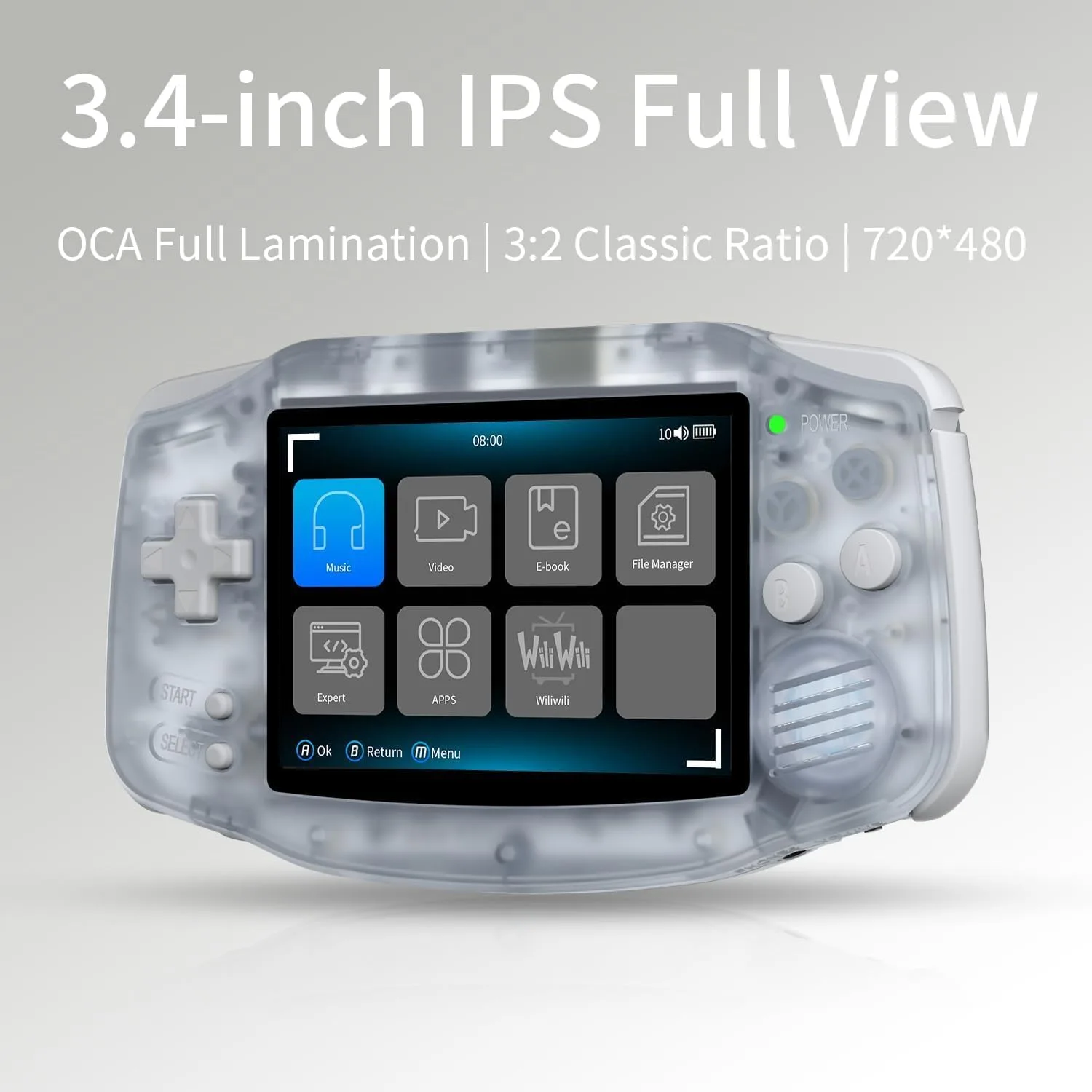 RG34XX Retro Handheld Game Console, RG 34XX 3.4 Inch IPS Screen Retro Gaming Console , 5532 Pre-Installed Games, Linux 64-bit WiFi, HDMI and Output 3500mAh