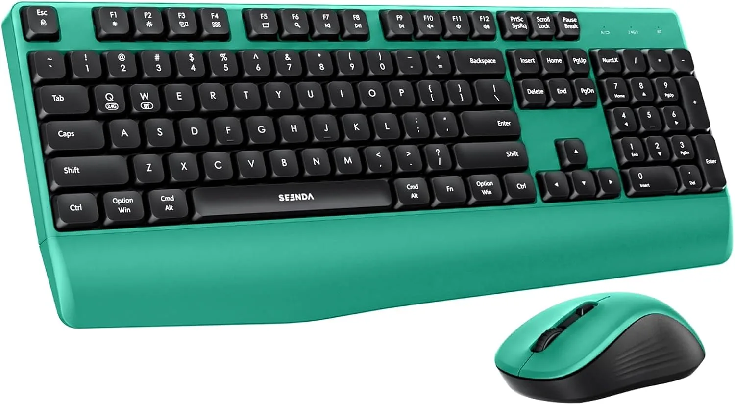 seenda COE200 Wireless Bluetooth Keyboard and Mouse Combo with Wrist Rest