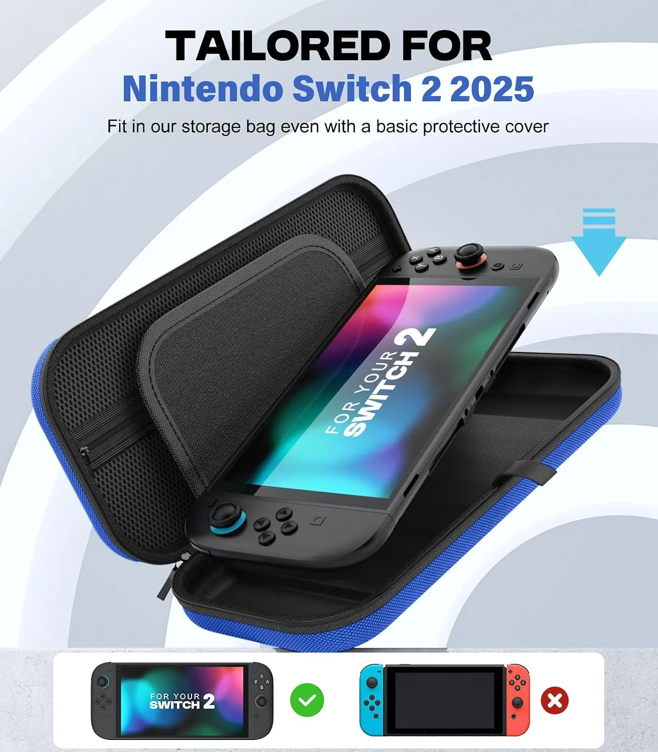 MoKo Carrying Case for Nintendo Switch 2 2025 Holds 10 Cartridges w/Pockets