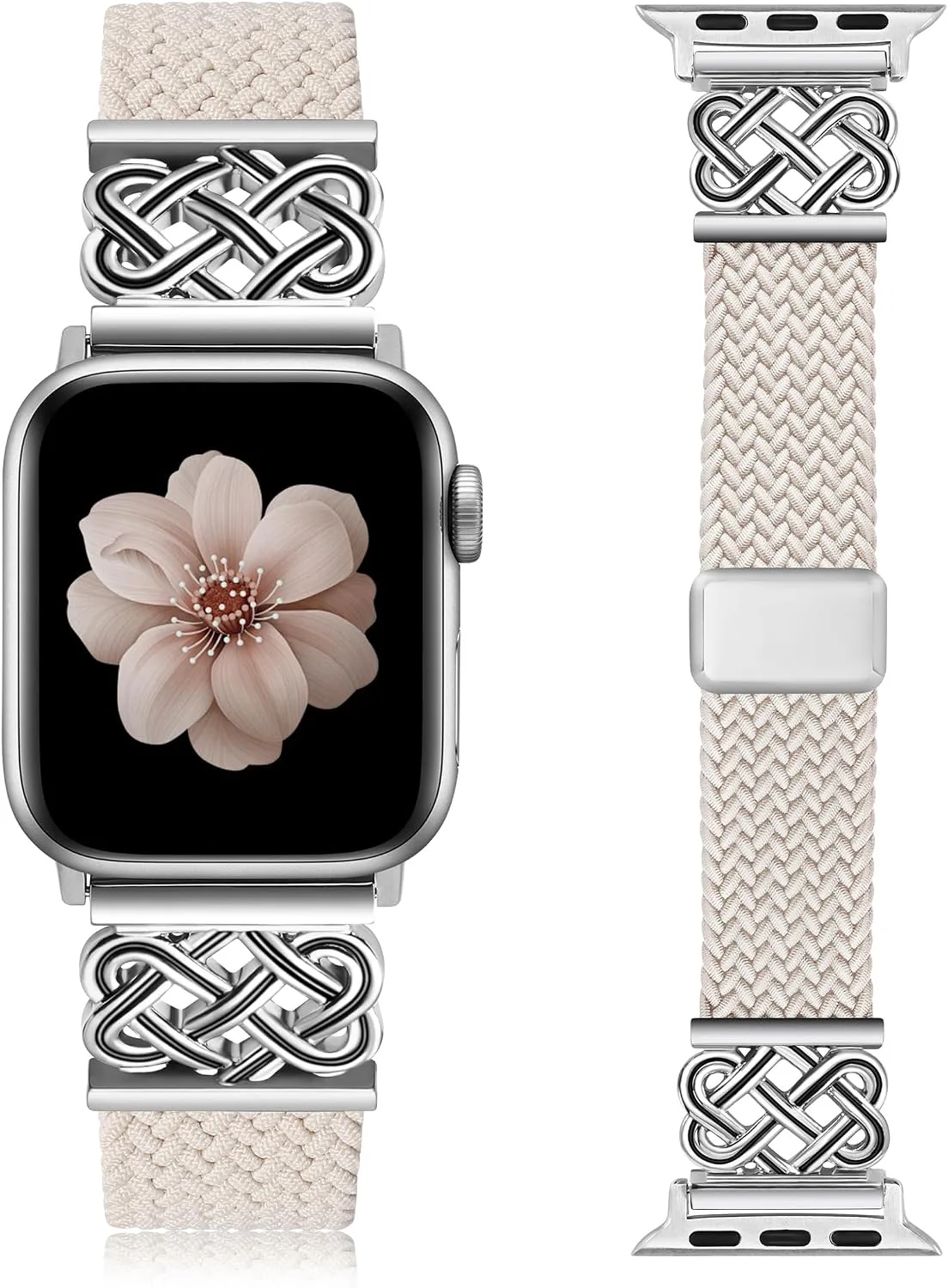Correa trenzada elástica con cierre magnético para Apple Watch unisex