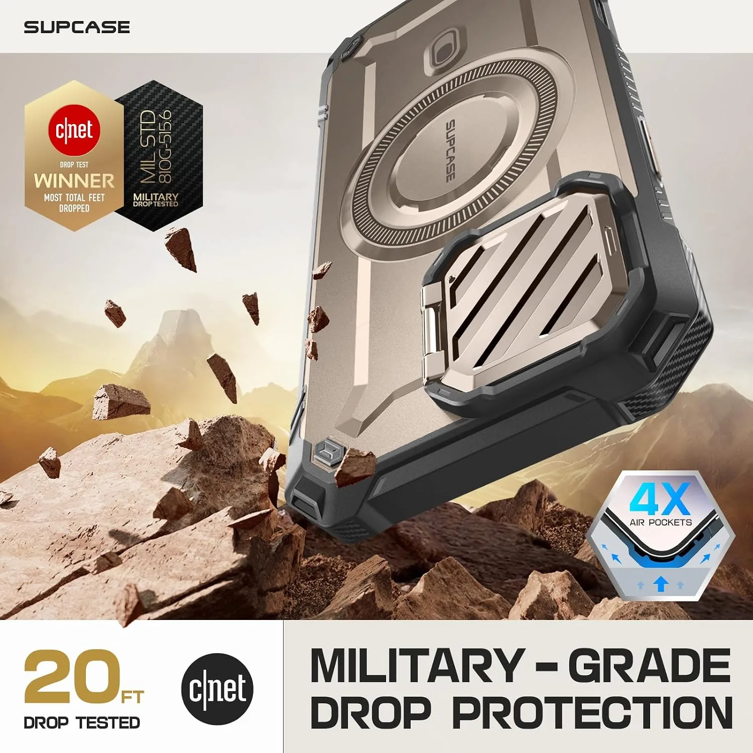 SUPCASE for iPhone 16 Pro Max Case (6.9 inch) with Camera Cover Stand,Venus