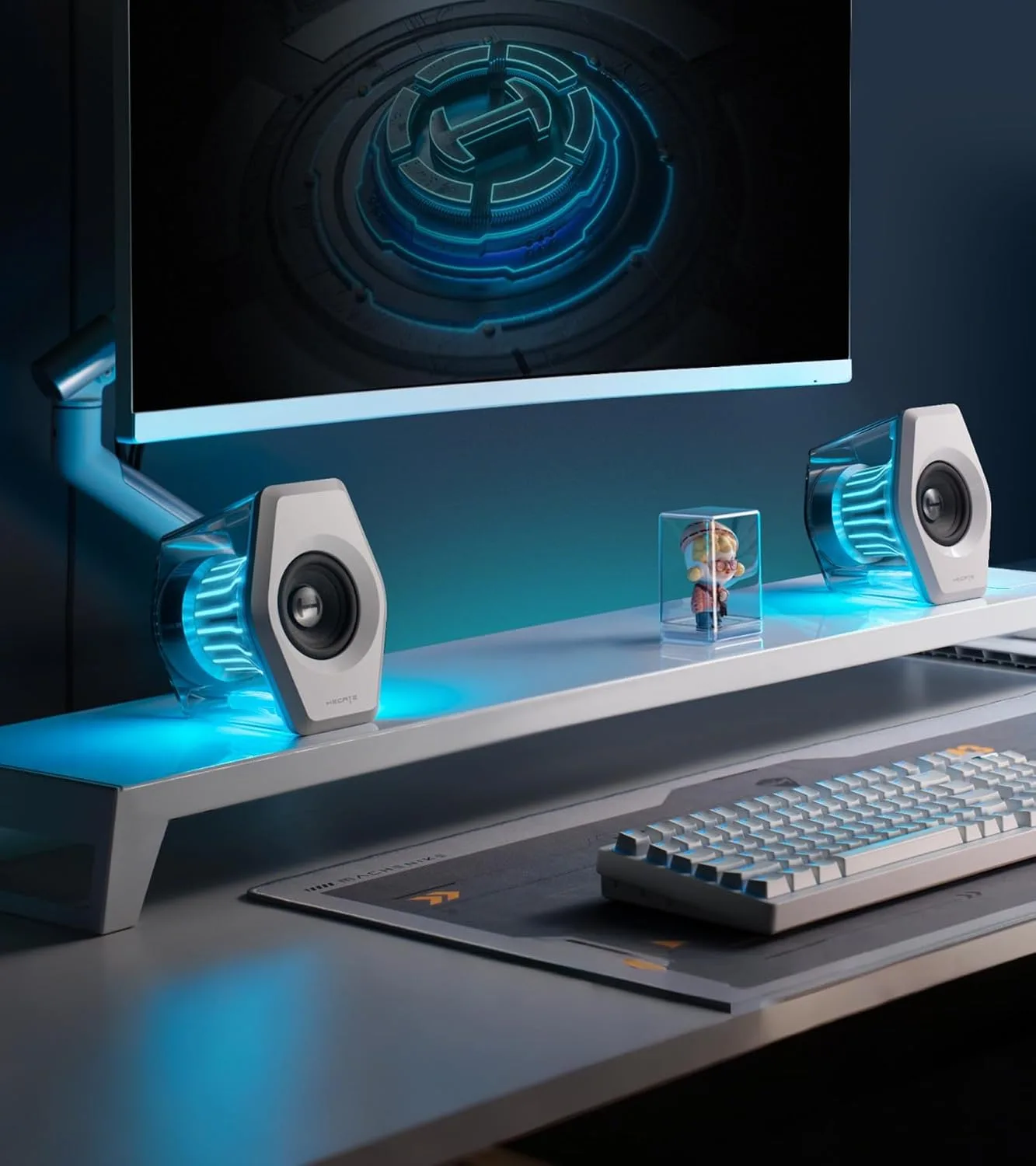 Edifier G2000 Pro 2.0 RGB Gaming Speakers with 64W Peak Power, White