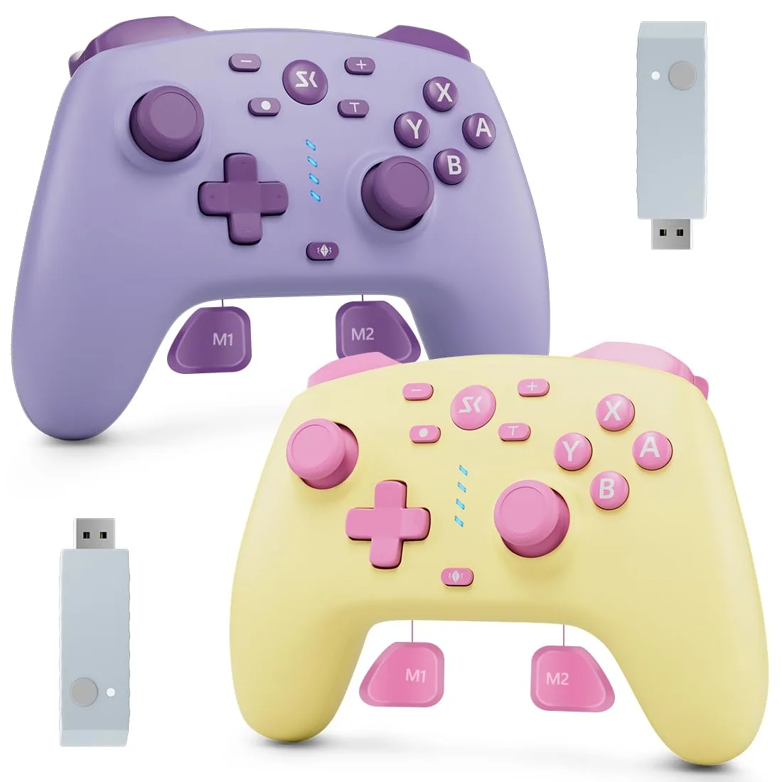 Control inalámbrico para Switch Kujian modelo Purple+Yellow
