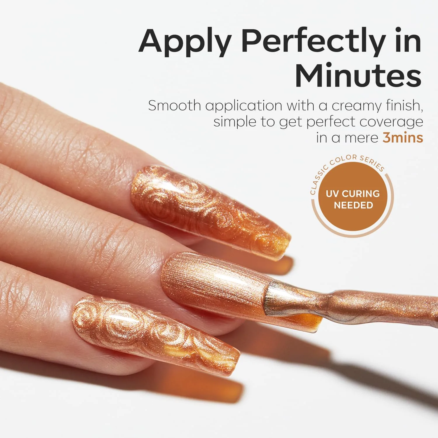 modelones Brown Gel Nail Polish,Orange Nail Polish