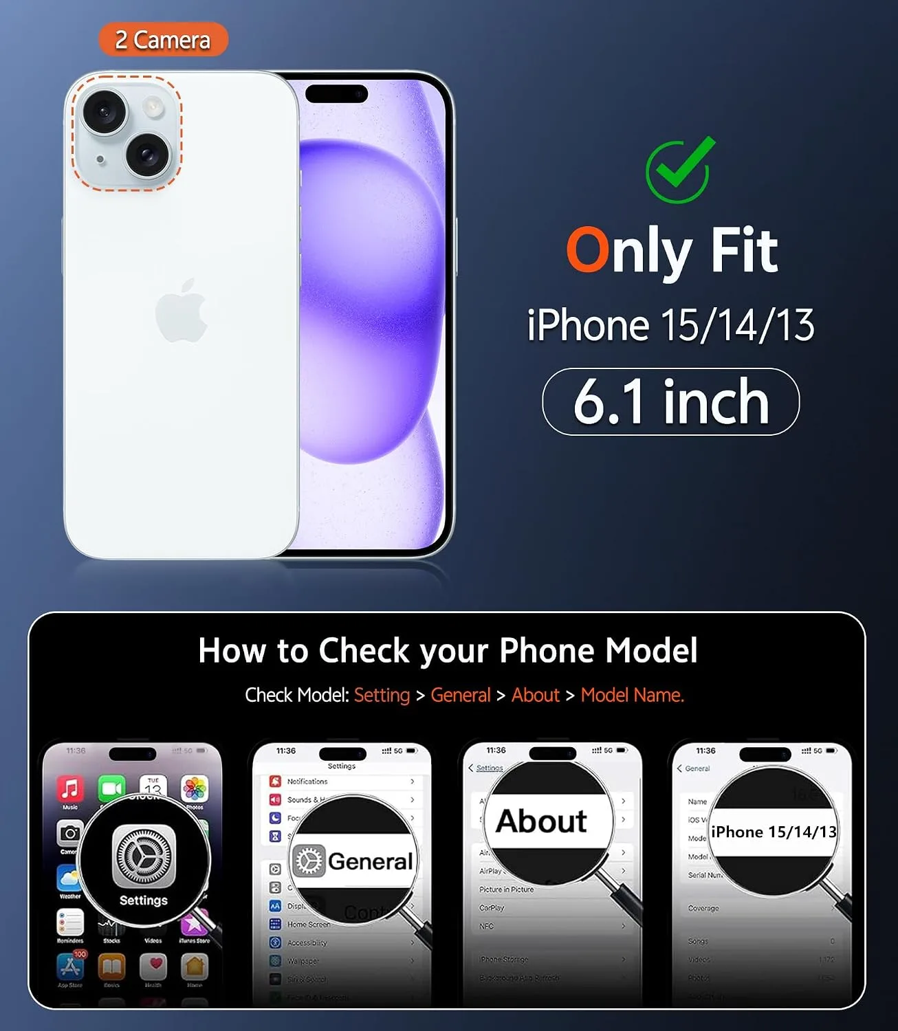 FNTCASE for iPhone 15/14/13 Case Compatible with Magsafe Matte Phonecase