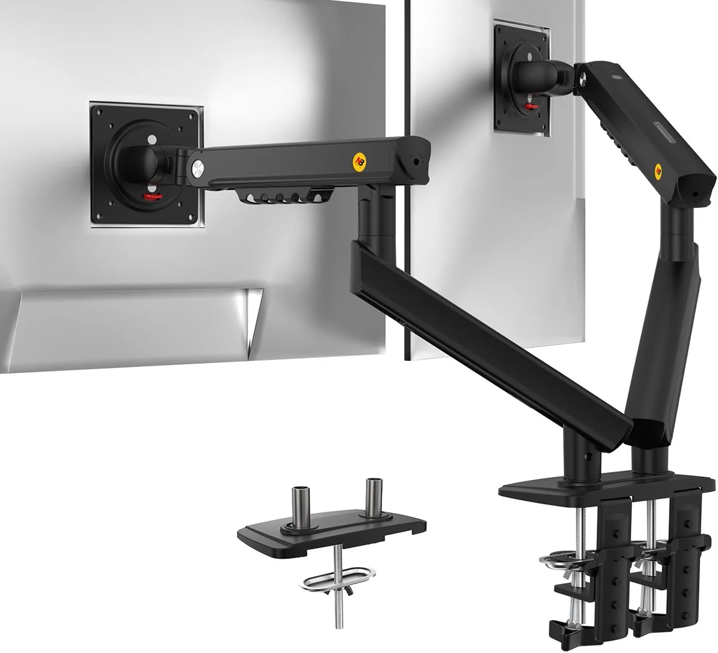 NB SmooVex™ Computer Monitor Arm, Monitor Stand fits up to 32 Inch, Mechanical Spring Monitor Arm, VESA 75/100 mm, Model-A5C