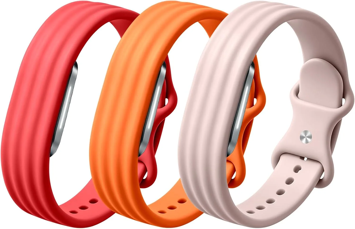 3 Pack Silicone Sport Band Compatible with Hume Band 2.0 Fitness Tracker,Soft Silicone Replacement Adjustable Sweatproof Wristband for Hume 2.0 Band, Running, Workout & Daily Wear for Women Men