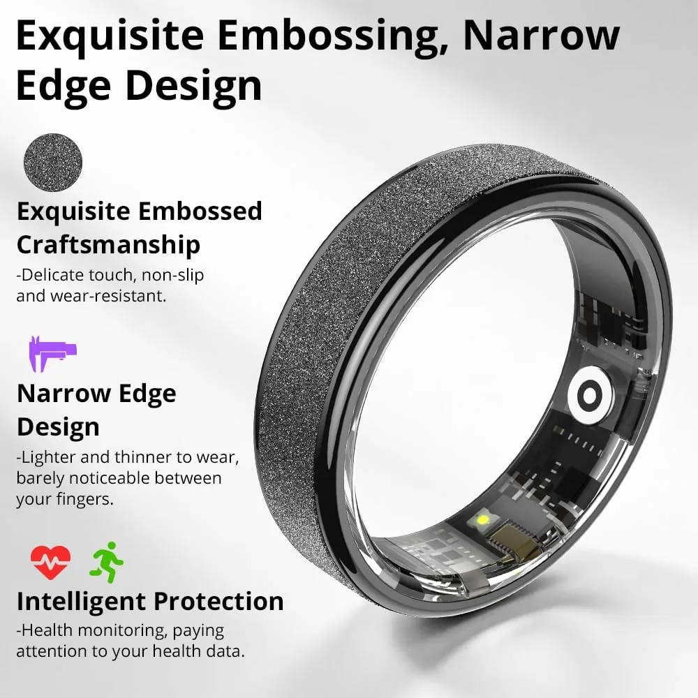 COLMI Ring 2 Radiant Smart Ring, Smart Ring for Women & Men, No App Fee.