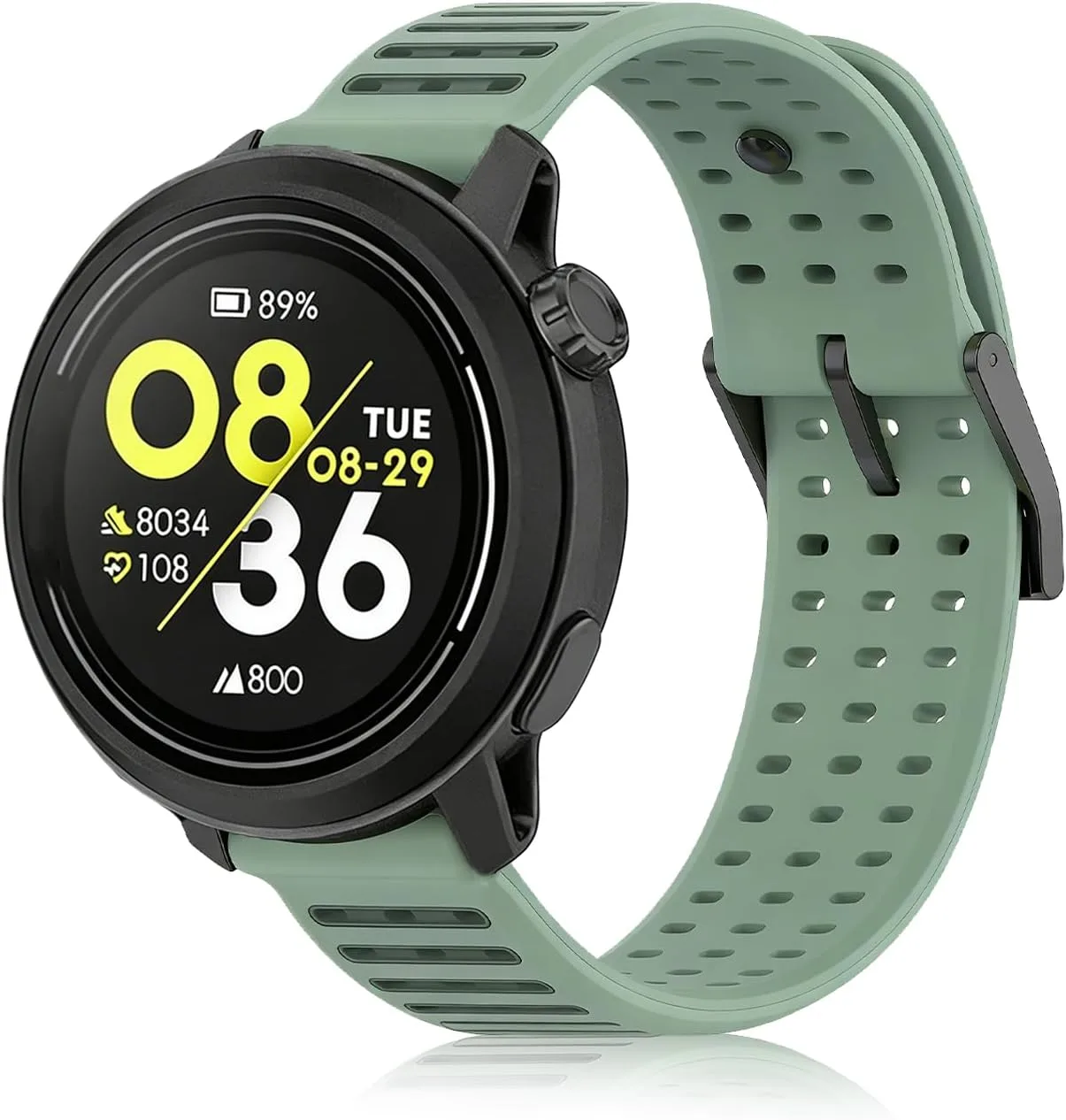 Silicone Replacement Bands Compatible with COROS PACE 3/4/Pro, COROS APEX PRO/2 Pro/APEX 46 MM/4 42MM, Soft & Breathable Smartwatch Straps for Women and Men