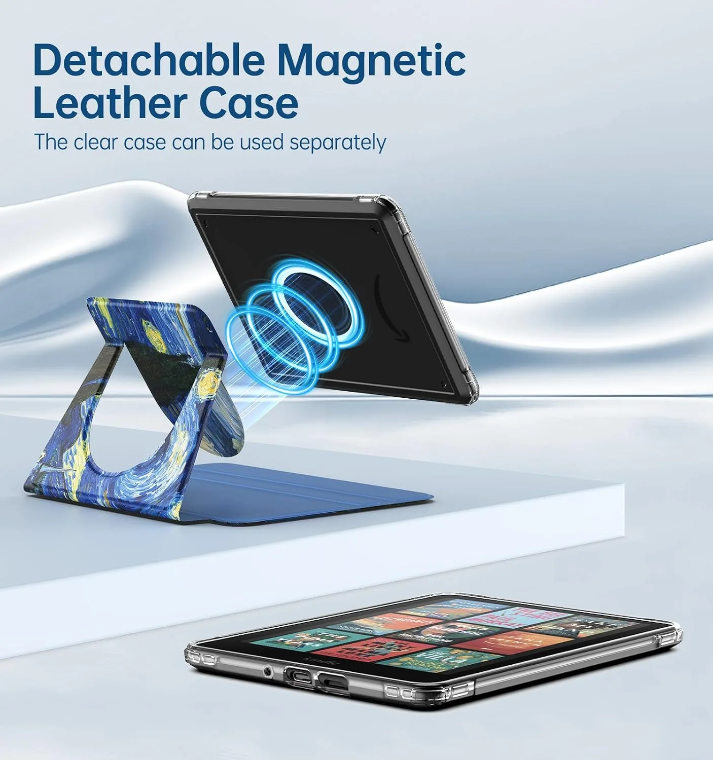 MoKo 360°Rotating Detachable Case for 7" eBook Reader, Starry Night