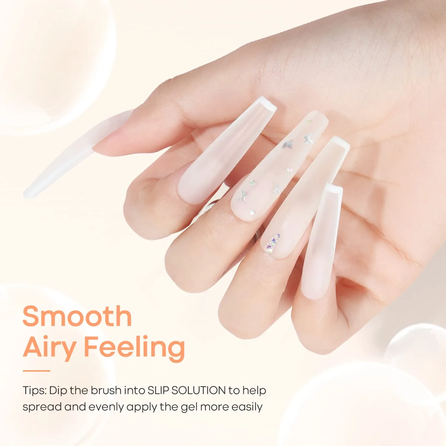 MODELONES Poly Nail Gel Builder 50ML 1.76oz Clear Color