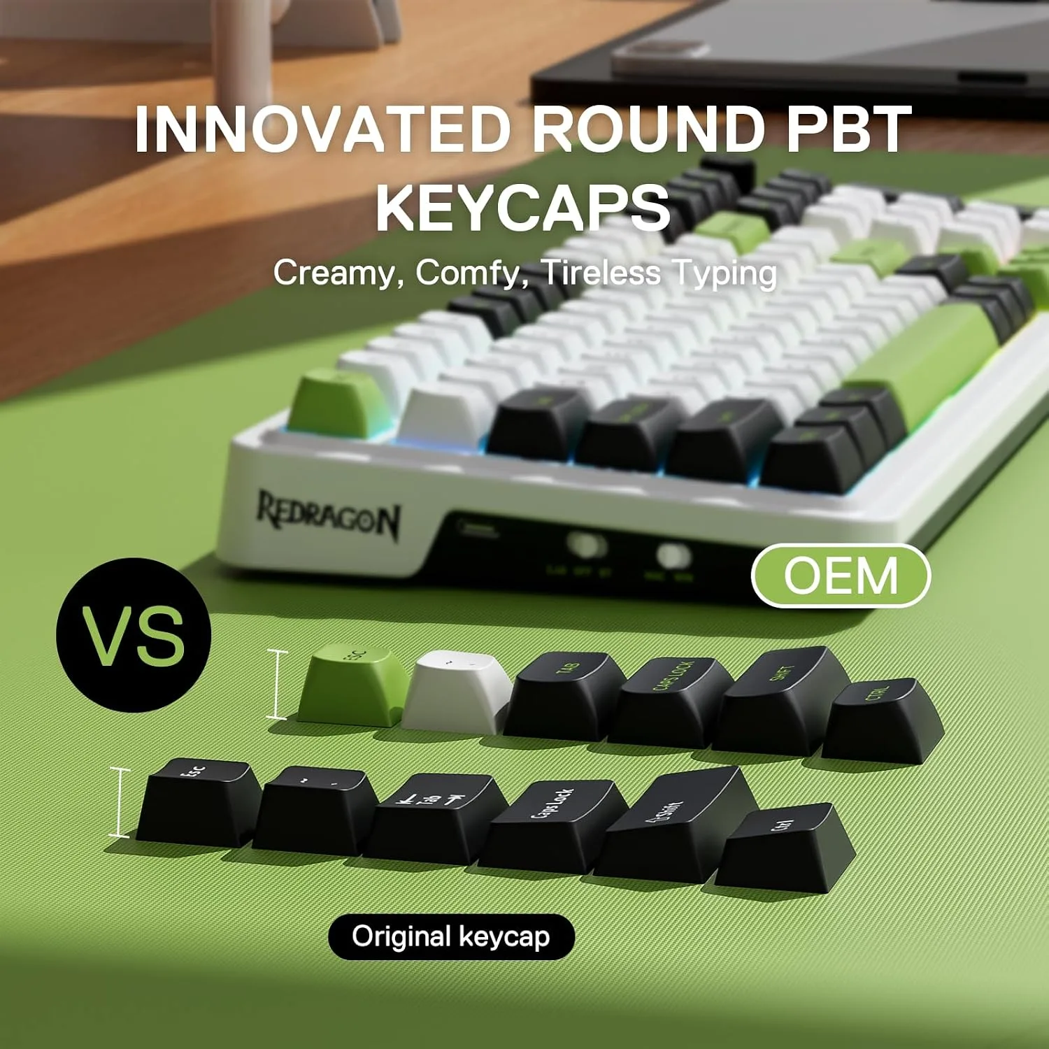 Redragon K686 PRO Wireless RGB Gasket Gaming Mechanical Keyboard, Easy Knob