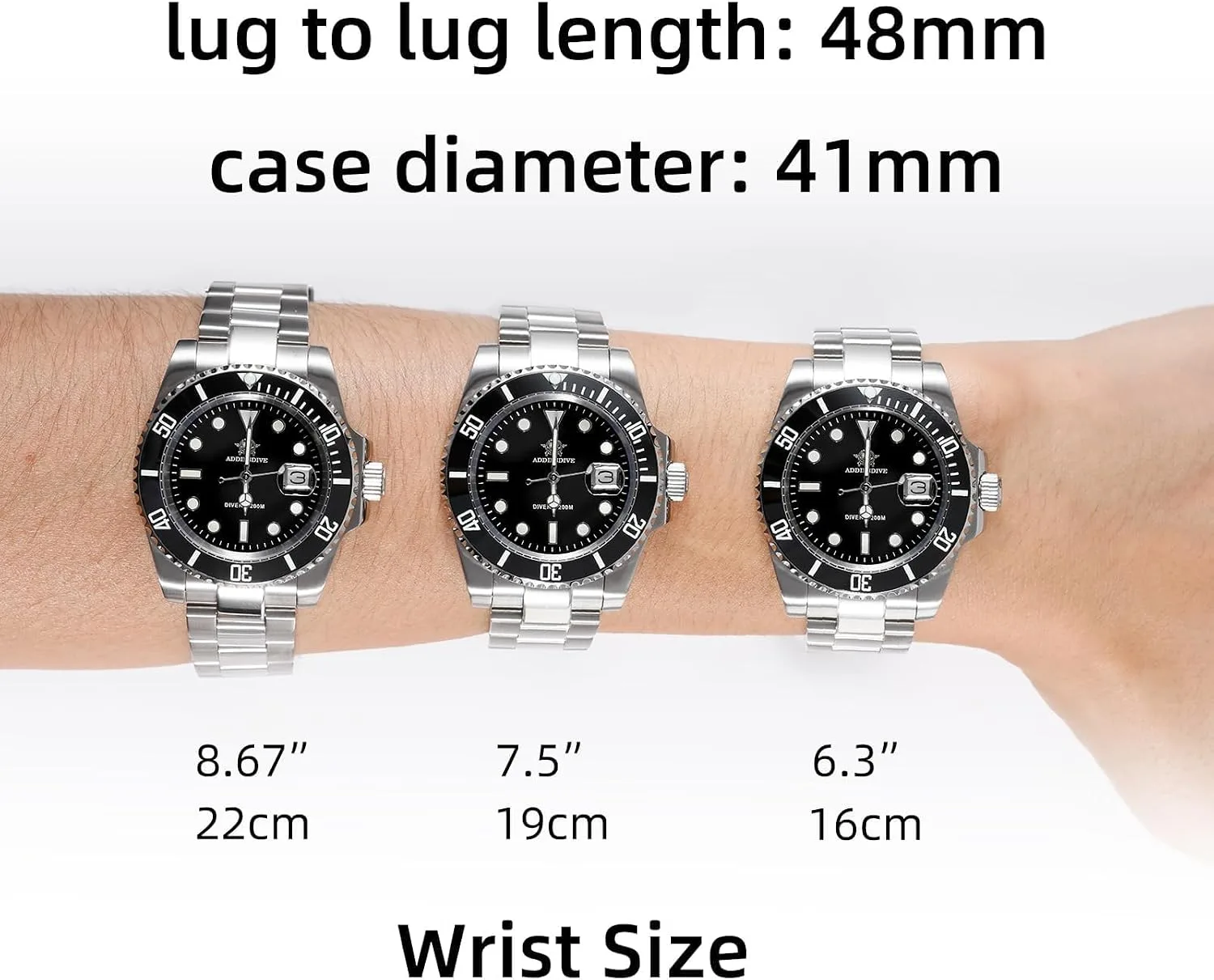 ADDIESDIVE 41 MM Mens Dive Watch Quartz Movement Watches for Men Easy to Read Dial 200 M Waterproof BGW9 Luminous Analog Orange/Red/Green/Black Gradient Dial