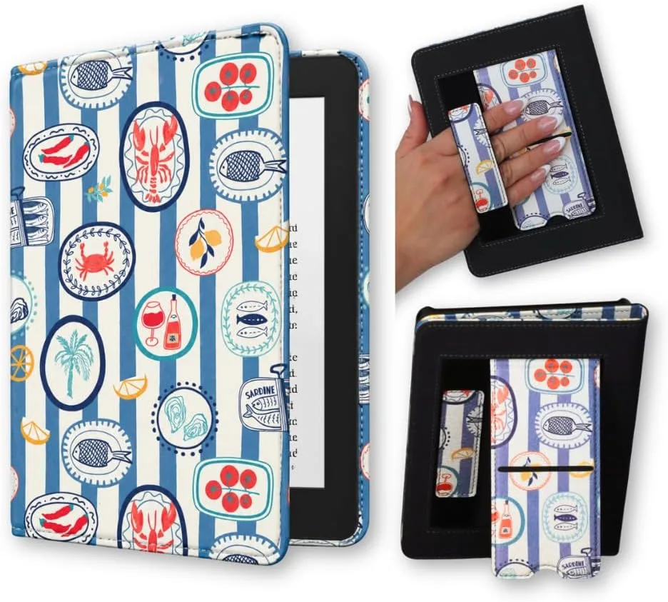 Lash Next Door East Coast Kindle 12th Gen & Colorsoft Case Strap & Stand