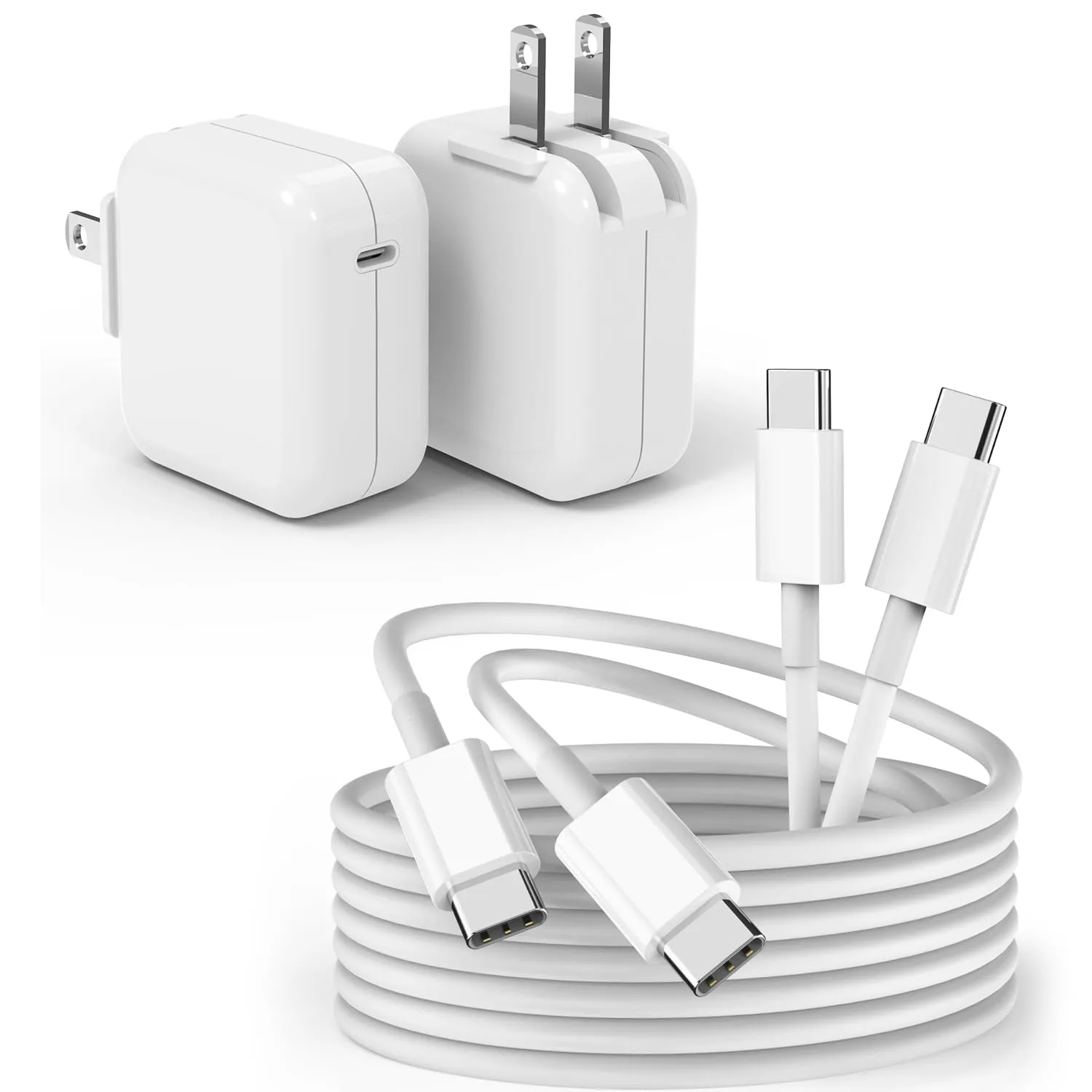 Cargador USB C Kruidvat 30W para MacBook Air y Pro con cable 3m 2 unidades