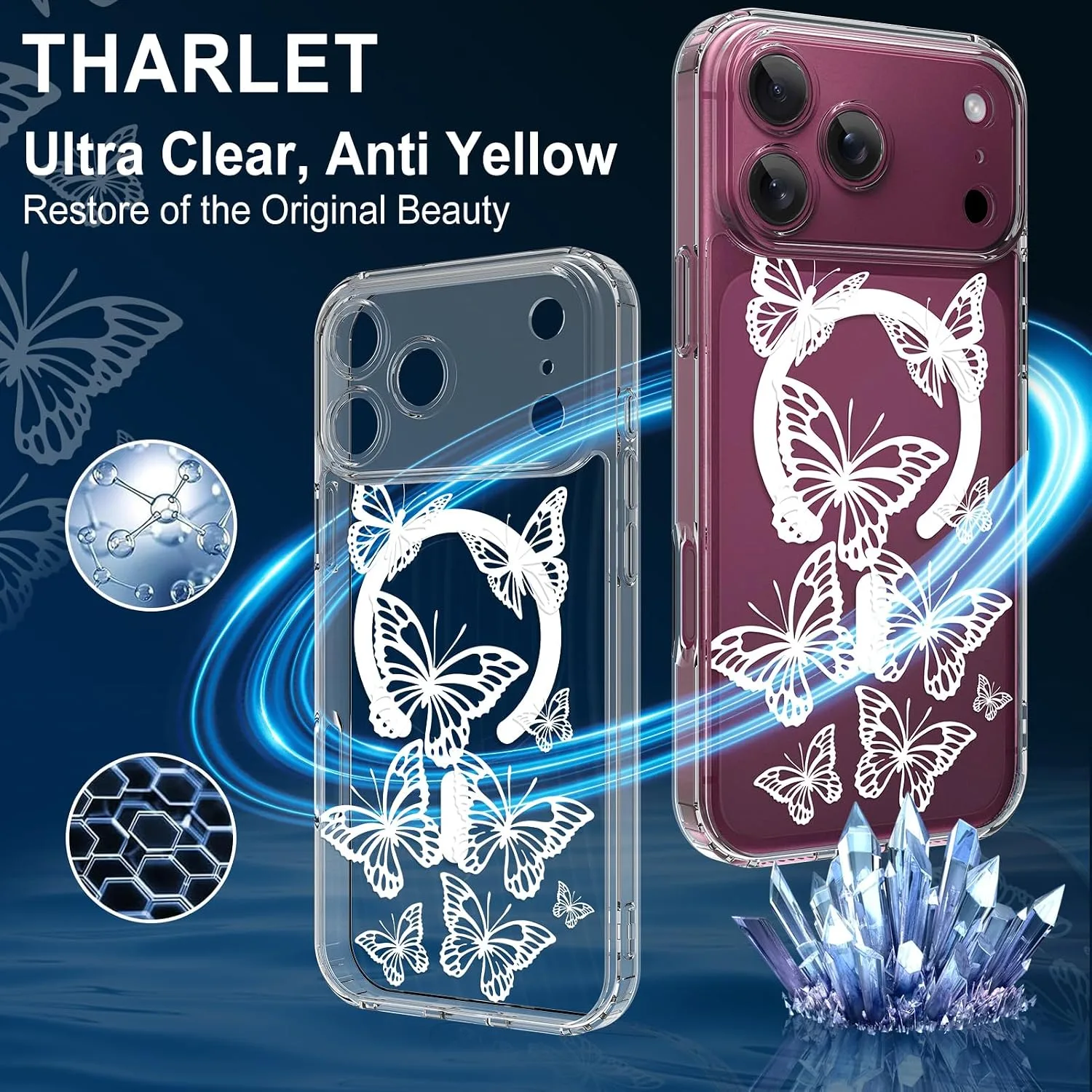 tharlet Magnetic Case Fit for iPhone 18 Pro, Compatible with MagSafe