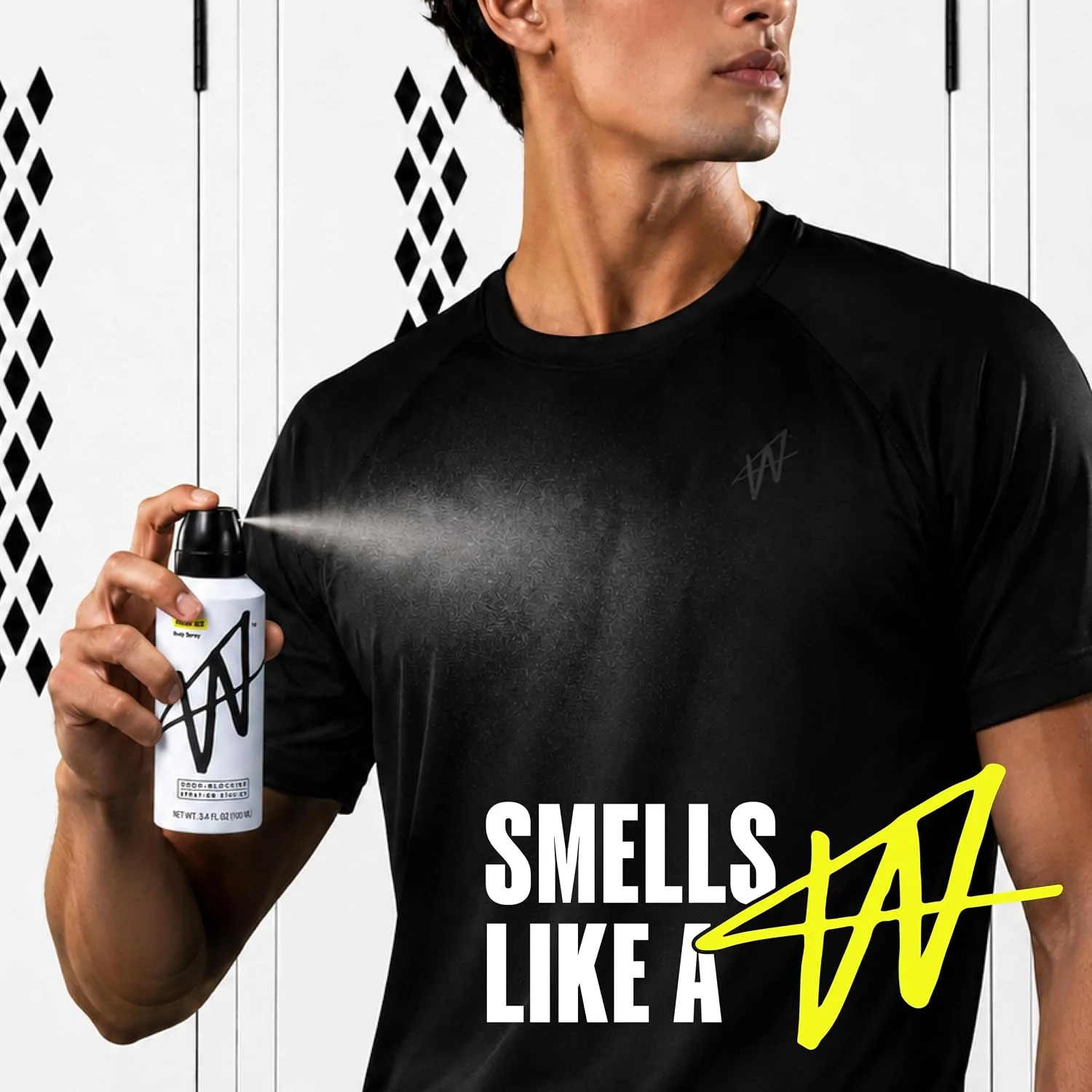 Jake Paul Fresh Ice Body Spray for Men By W, Odor Blocking Body Deodorant, Long Lasting Protection, 3.4 fl oz