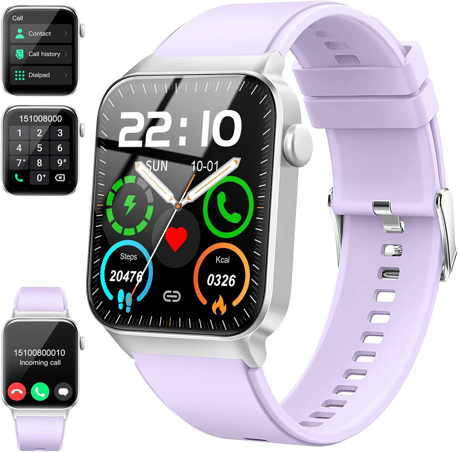 Smart Watch for Men Women, 1.85"Smartwatch with Answer/Make Call Watches