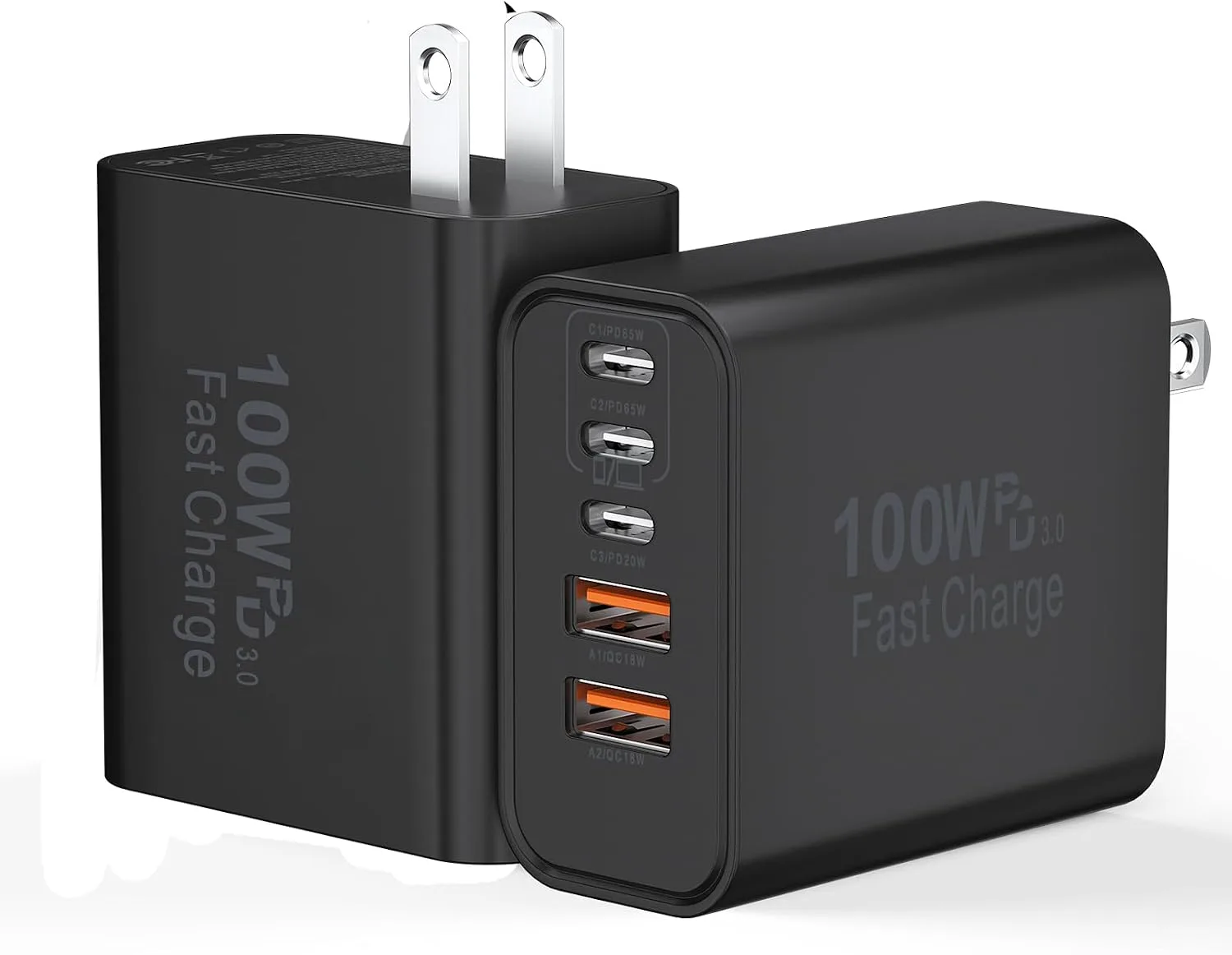 USB C Charging Blocks, 100W USB Type C iPhone Wall Super Fast Charger Block