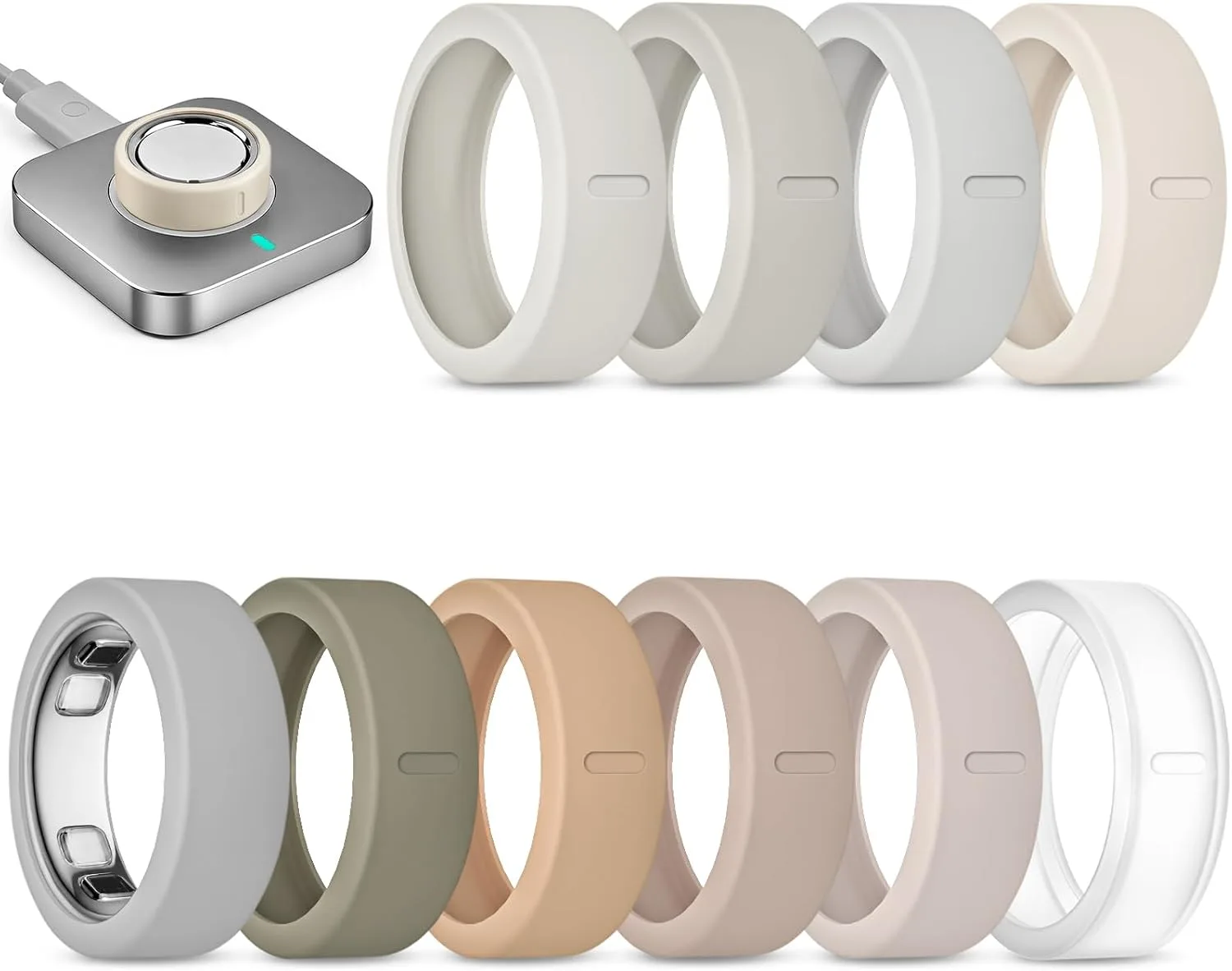 Protector para anillo Sylacor compatible con Oura Ring 5 10 unidades