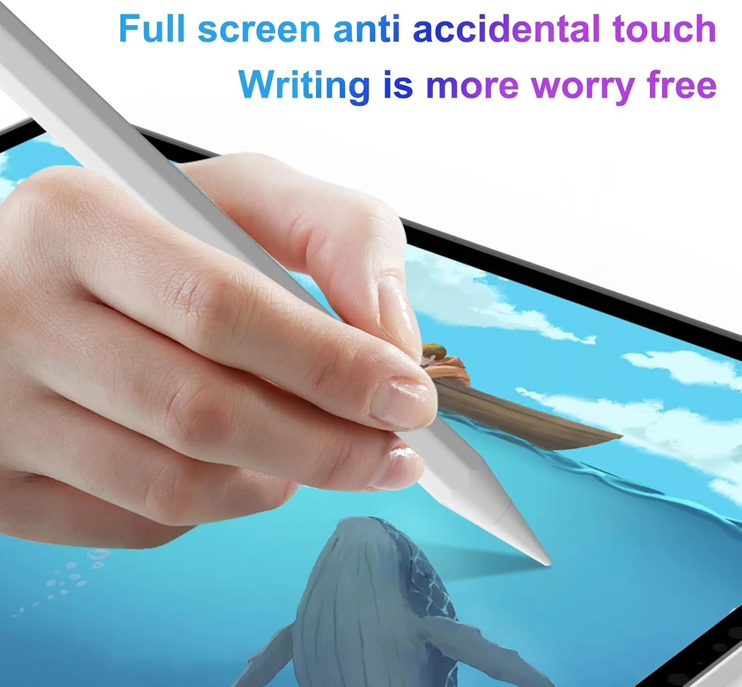 Stylus Pen for iPad 6th-11th Generation,Fast Charge Apple iPad Stylus Pencil with Palm Rejection,Compatible with 2018-2026 i Pad 6/7/8/9/10/11 Gen, Pro 13"/12.9"/11"/M4, Air 3/4/5/M2, Mini 5/6