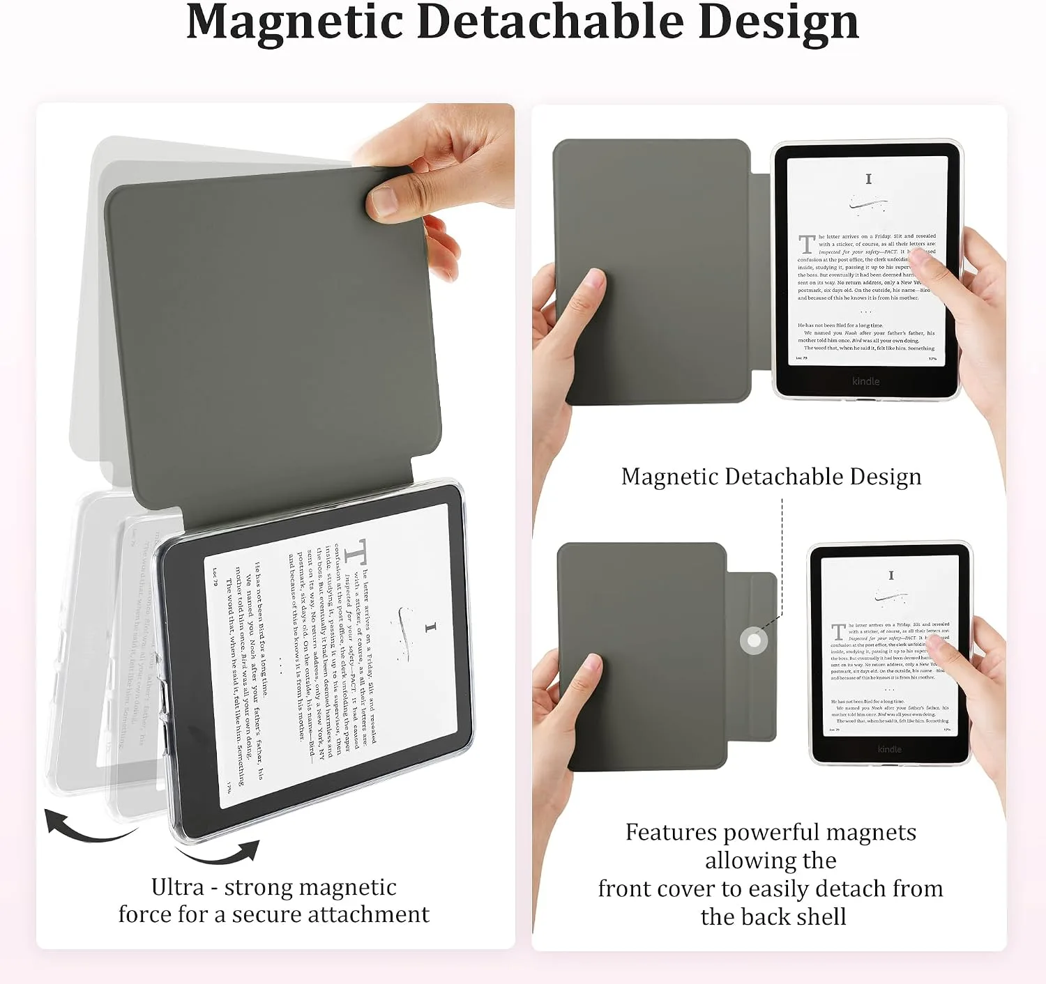 SESENSE Magnetic Case for 7'' Kindle Paperwhite 12th Gen 2024 & Colorsoft